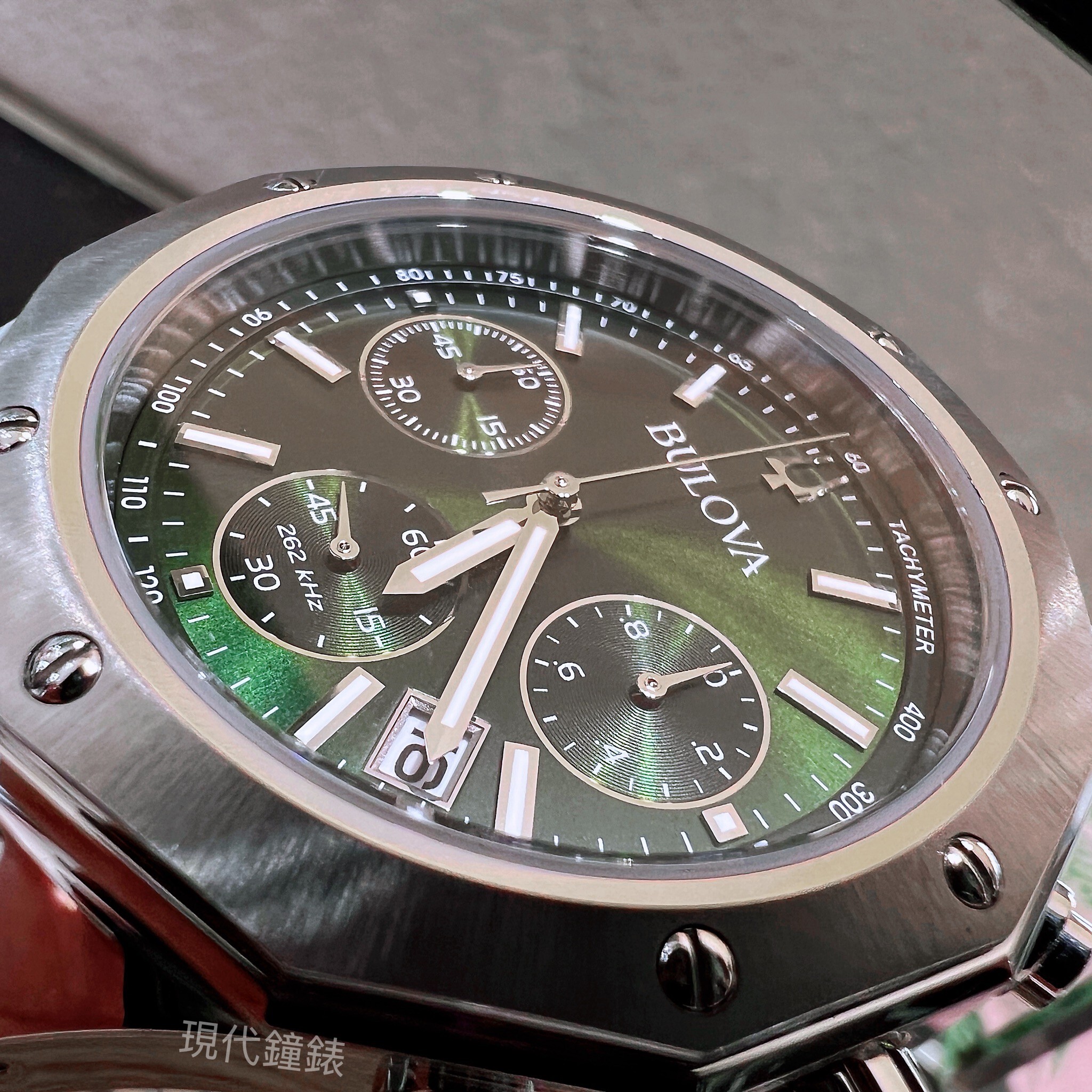 【BULOVA 寶路華】Marine Star 海洋之星八角計時腕錶96B409 44mm 現代鐘錶