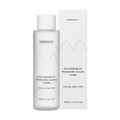 US058 DERCENT Niacinamide 5% Tranexamic Acid 2% Toner 高滲透美白全能水 200ml (買2送1套裝共3支) Exp: 2028.01.02
