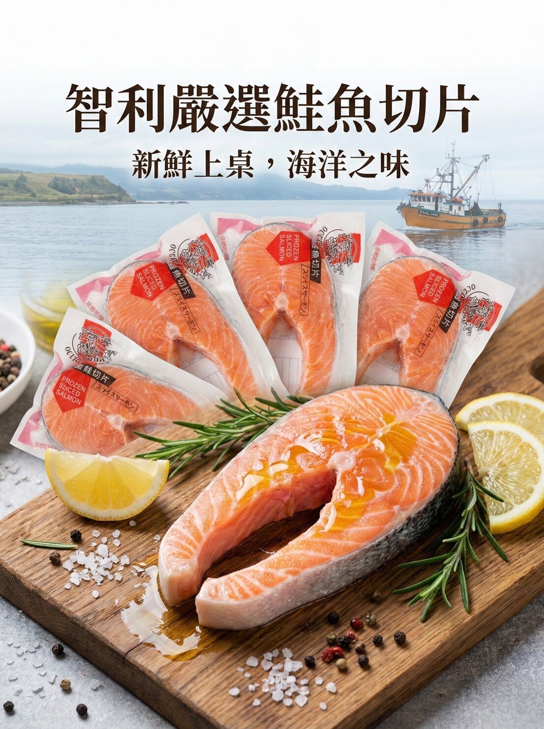 智利特選鮭魚片