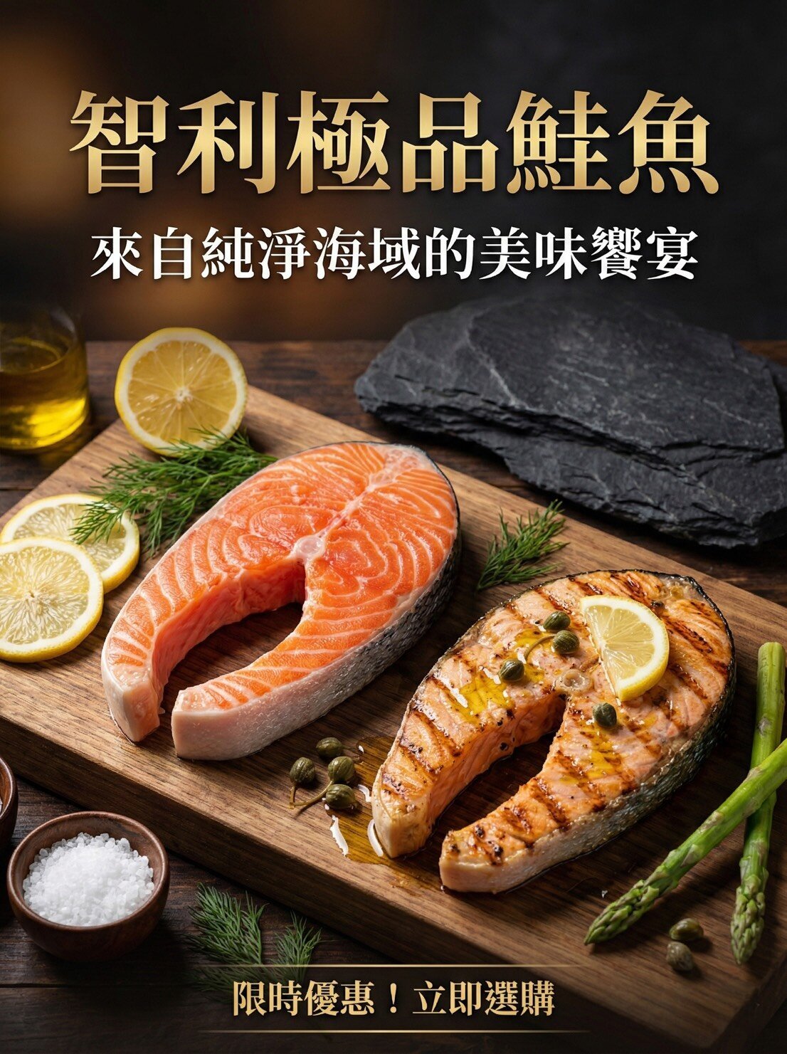 智利特選鮭魚片