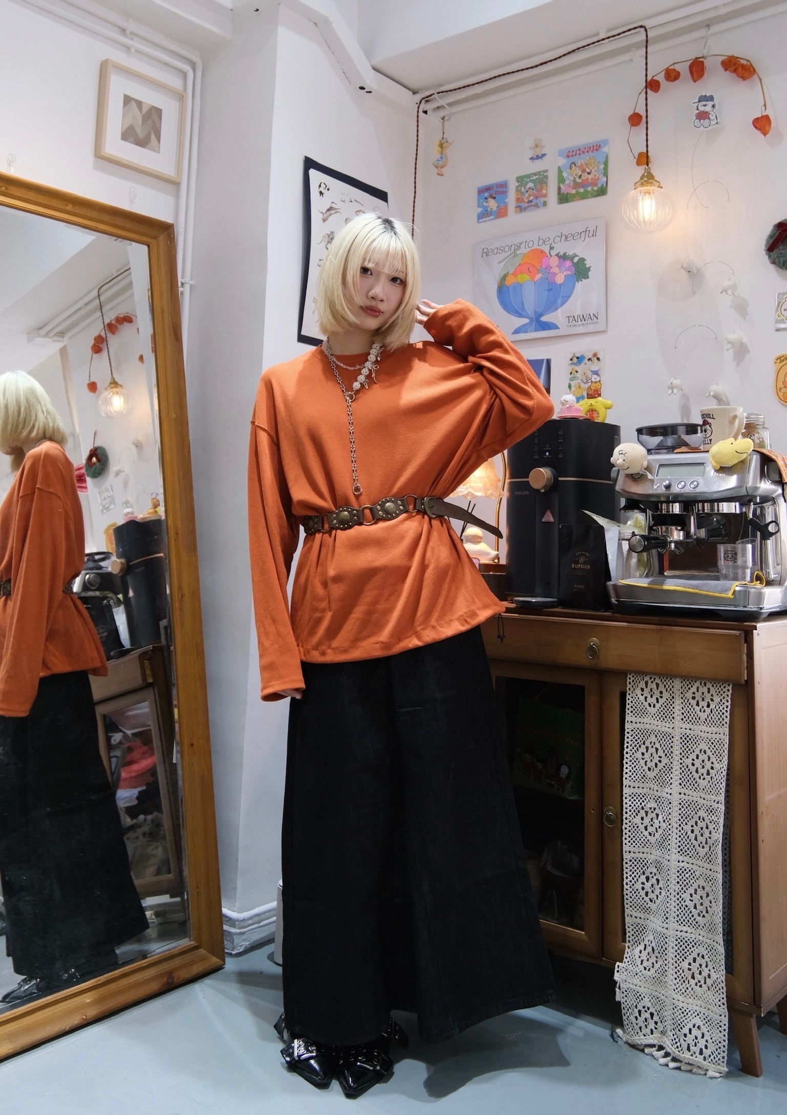 窩夫格OVERSIZE TOP