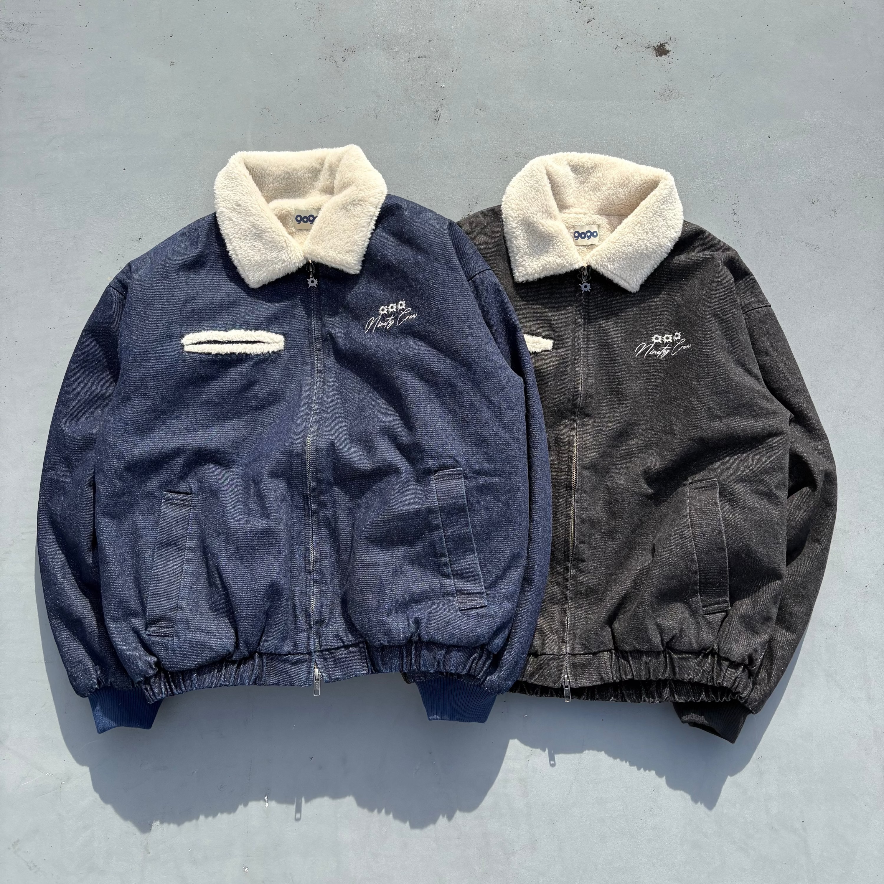 Bullet Logo Boa Denim Jacket