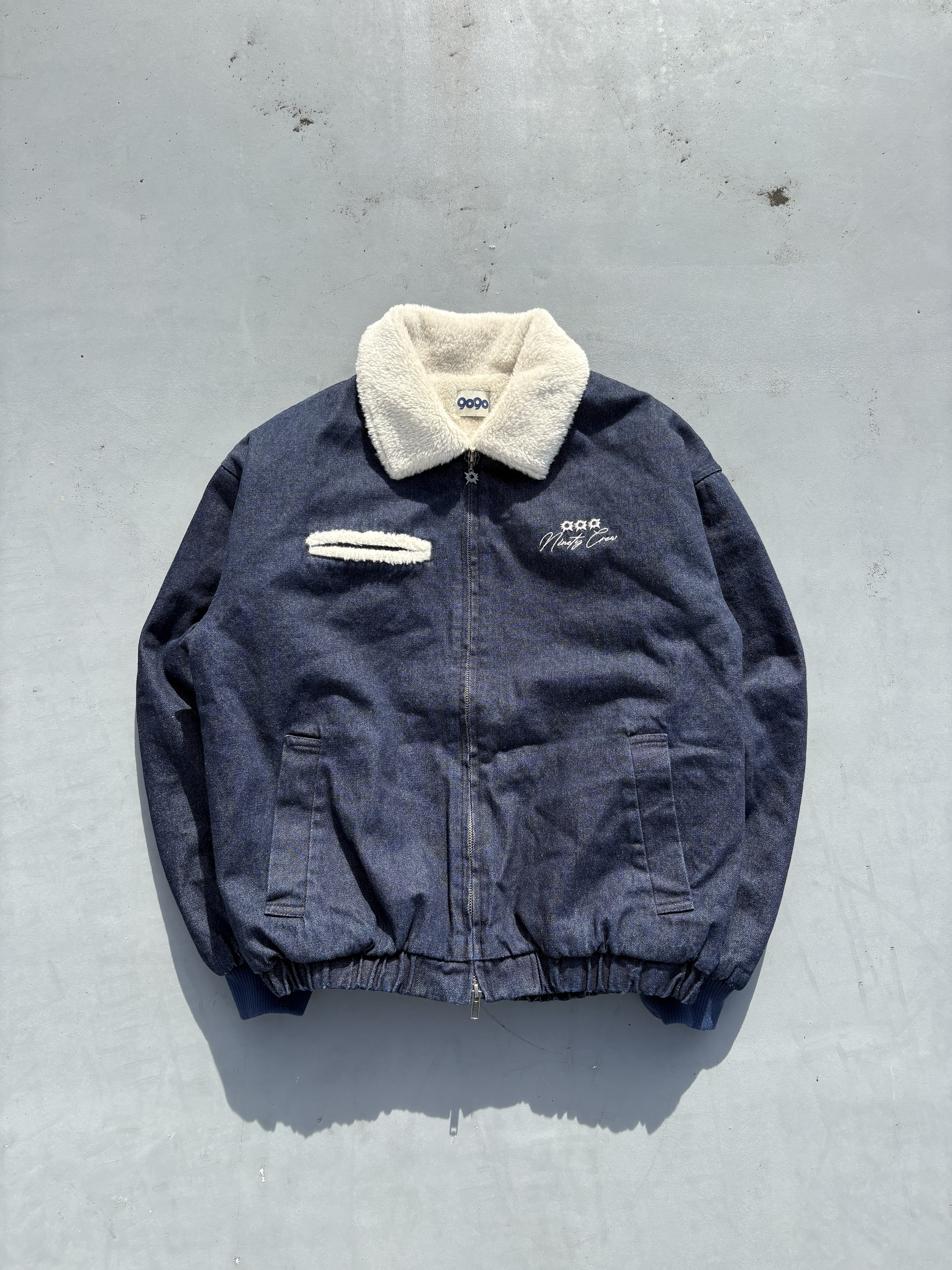 Bullet Logo Boa Denim Jacket