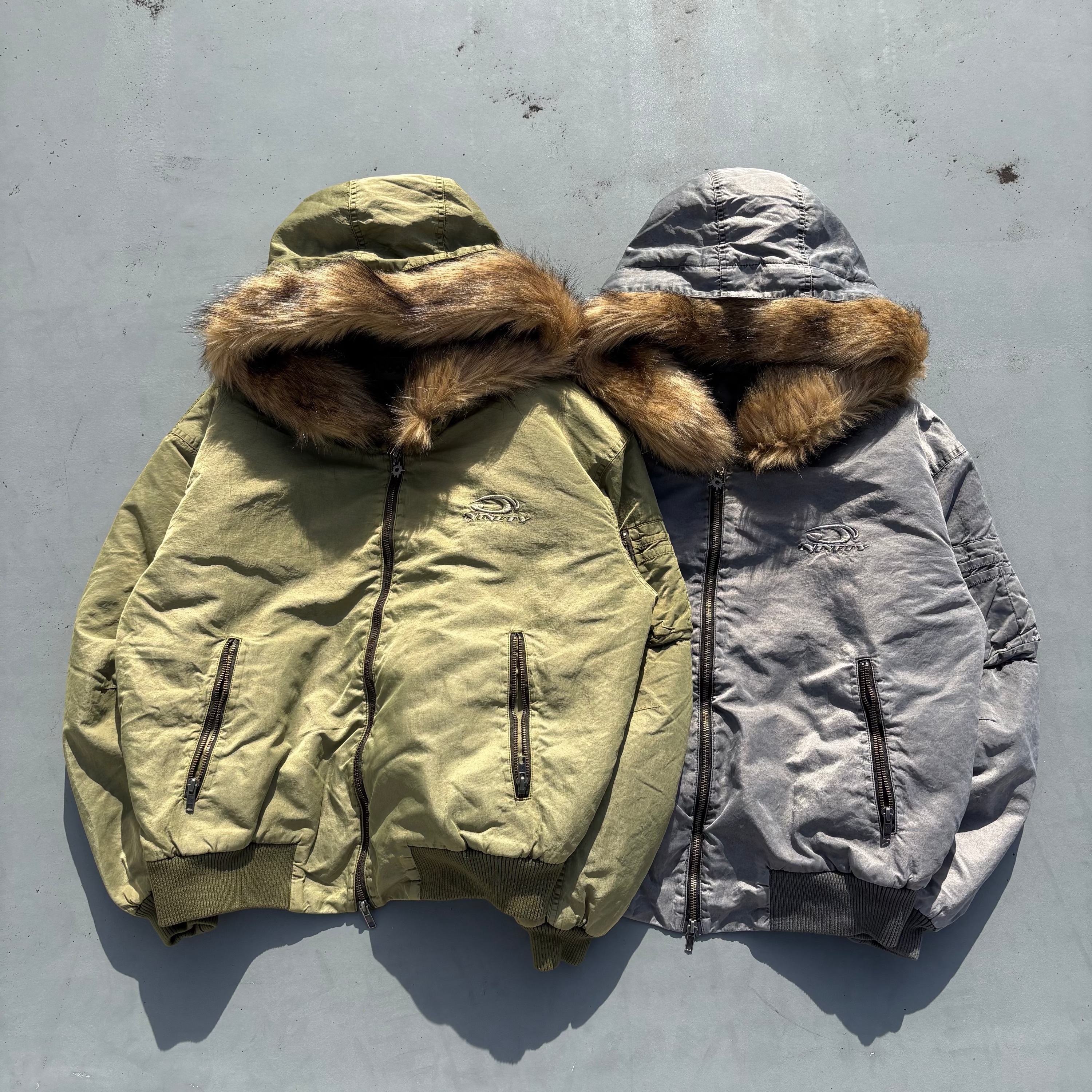 Washed Bomber Jacket