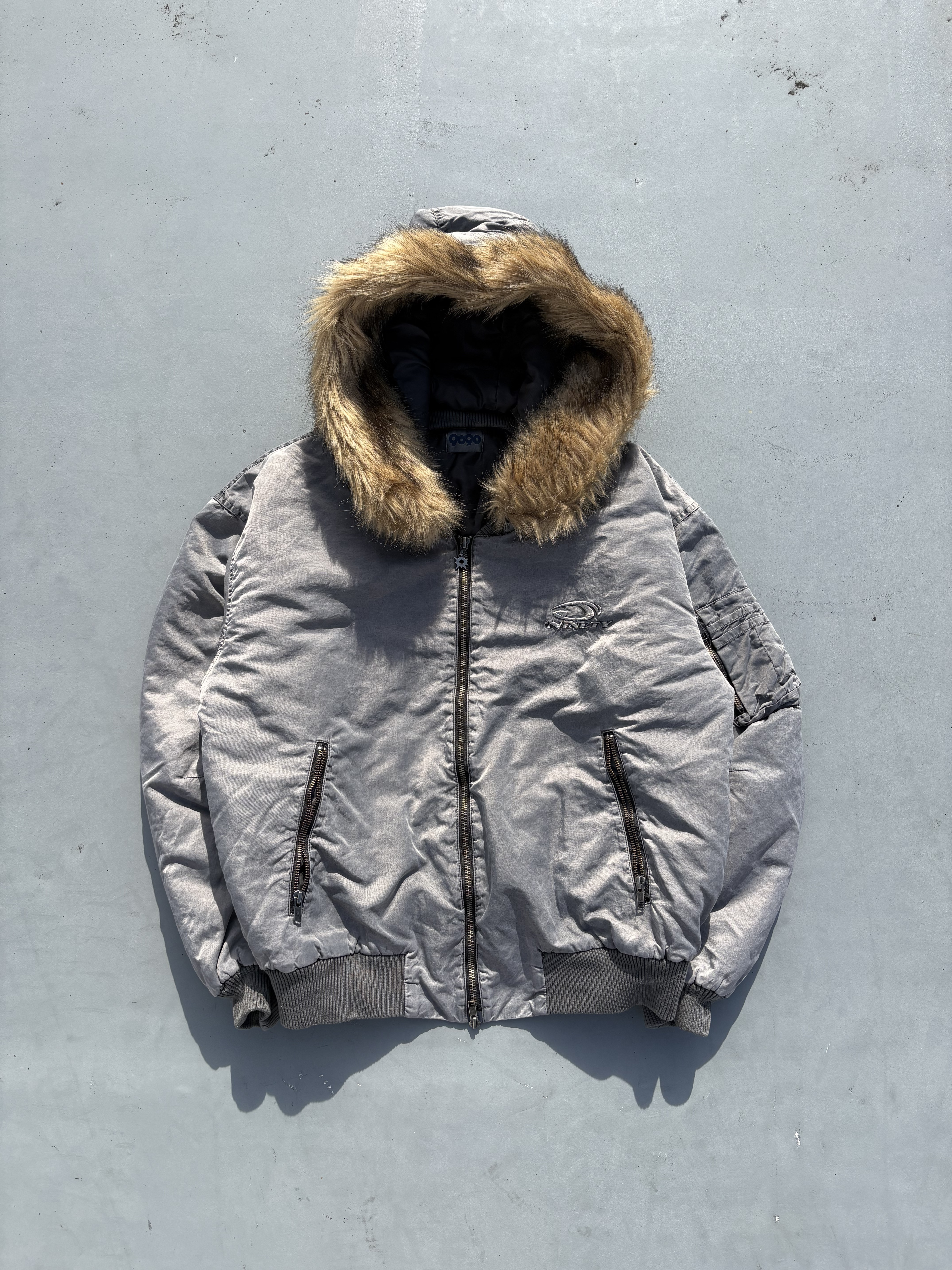 Washed Bomber Jacket