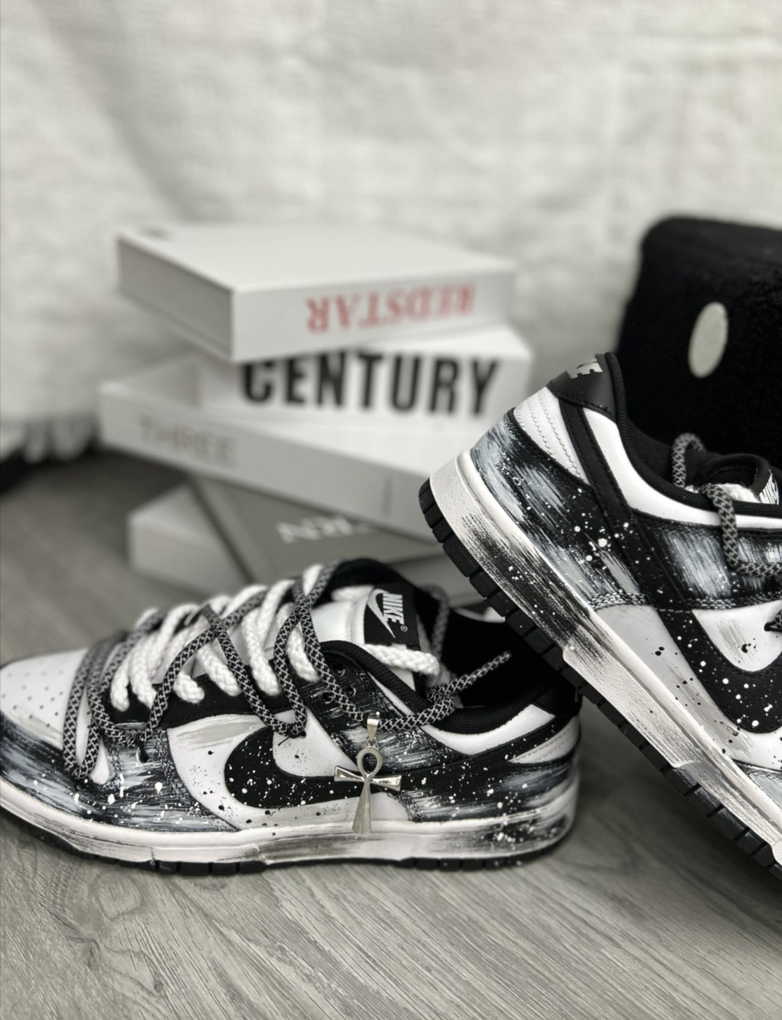 【訂製鞋款】Nike Dunk 破曉之影 墨影見天薄底 板鞋 男女同款DD1391100(Team776-破曉之影)