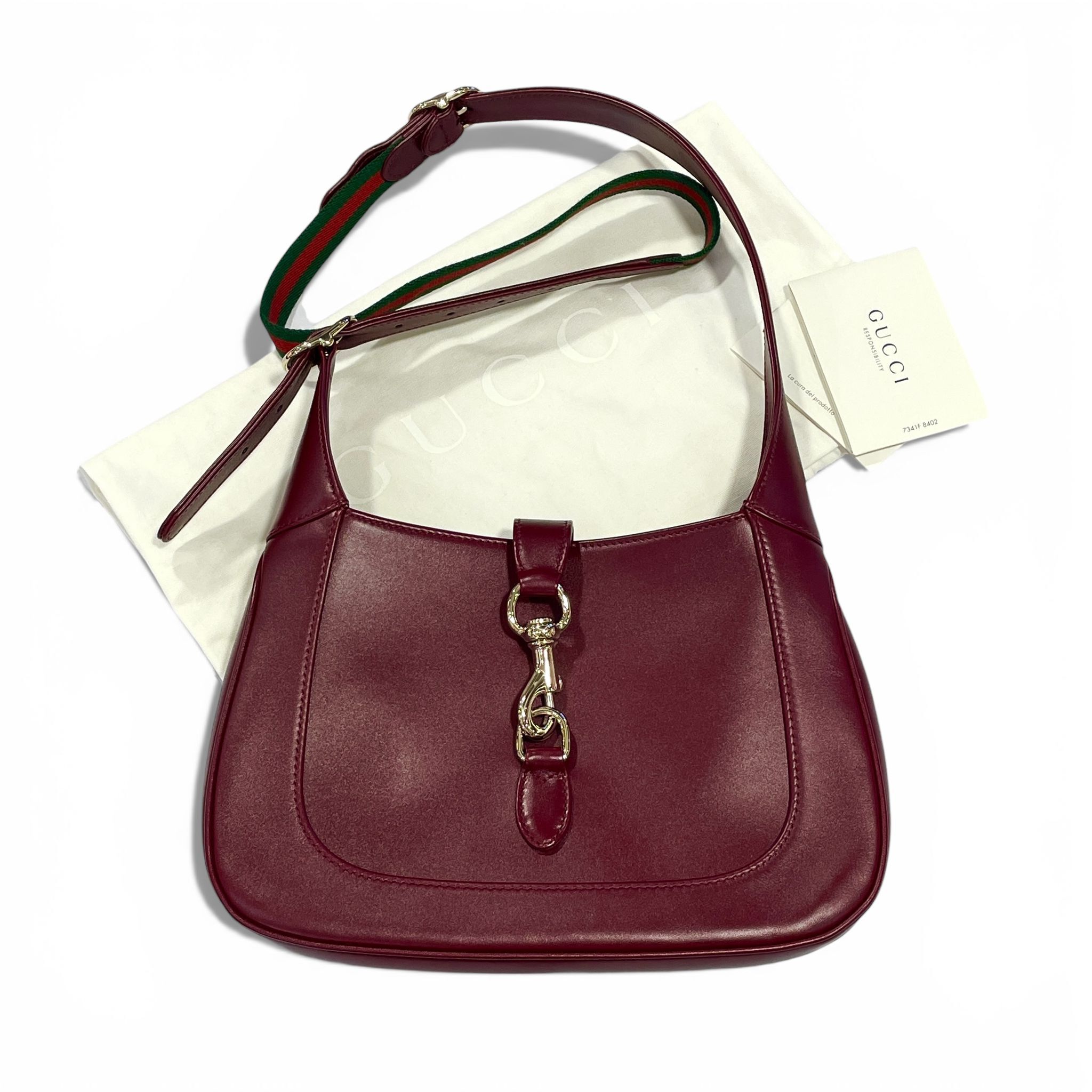 限時特價❣️全新GUCCI單肩/斜背包  JACKIE 1961 ROSSO ANCORA 紅色油蠟皮 #BRAND NEW #香榭站正品