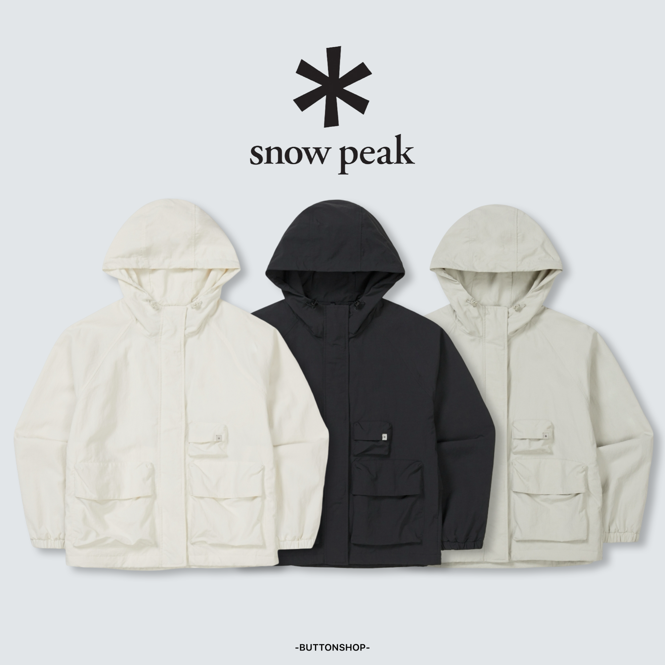 【SnowPeak 雪峰春季新品限時開團🔥 2/6 晚上12:00準時收單～】snow peak Cample Women Utility Windbreaker 26年 女款 三口袋 防曬 防風外套 S26ZWCWB11