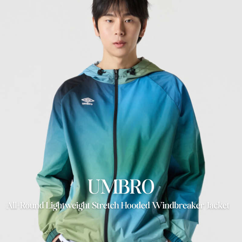 【代購】UMBRO 男款 全方位輕量彈性 連帽風衣外套