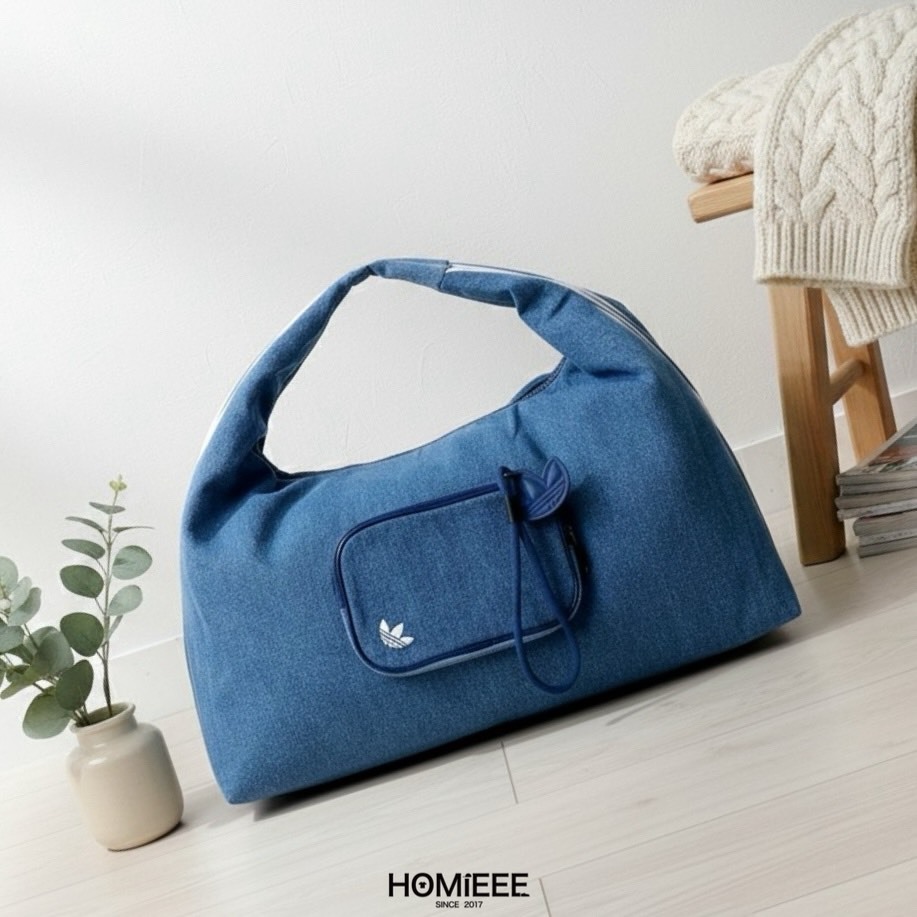 Adidas Originals Shoulder Bag 雲朵包 肩背包 單寧 黑色 [IX7693] [IX7694]