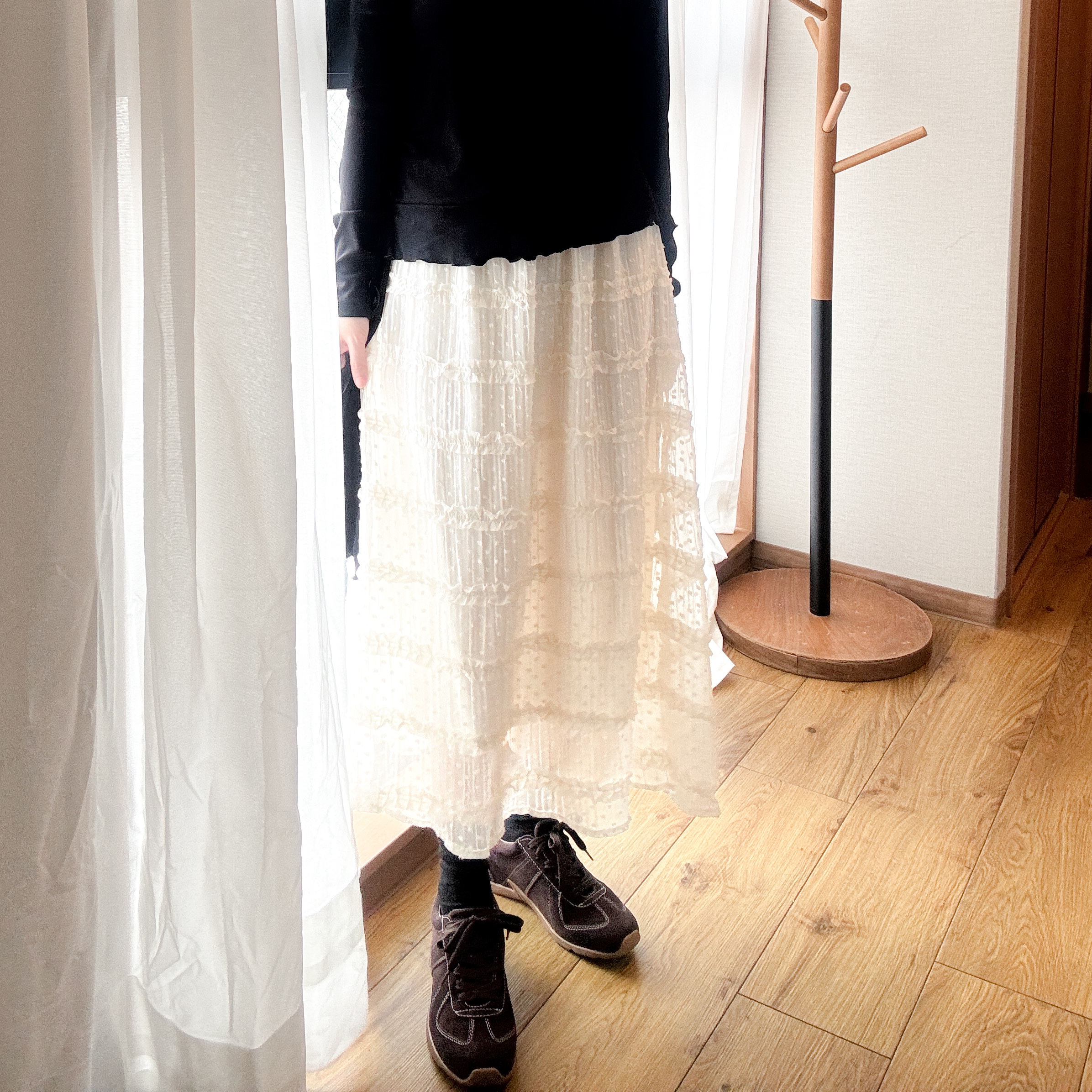 粒粒雪紡蛋糕裙