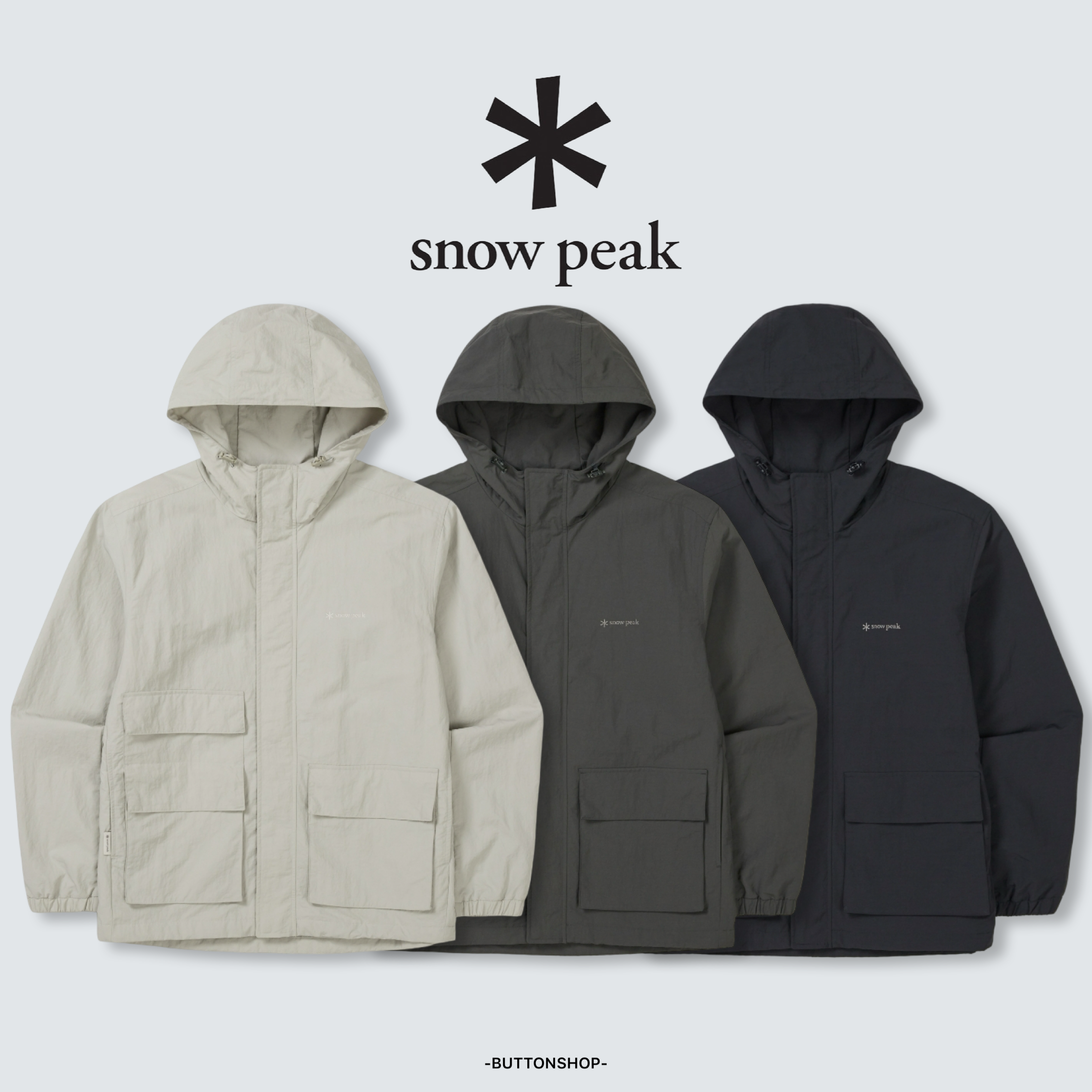 【SnowPeak 雪峰春季新品限時開團🔥 2/6 晚上12:00準時收單～】snow peak Cample Utility Windbreaker 防曬 防風外套 S26ZMCWB10