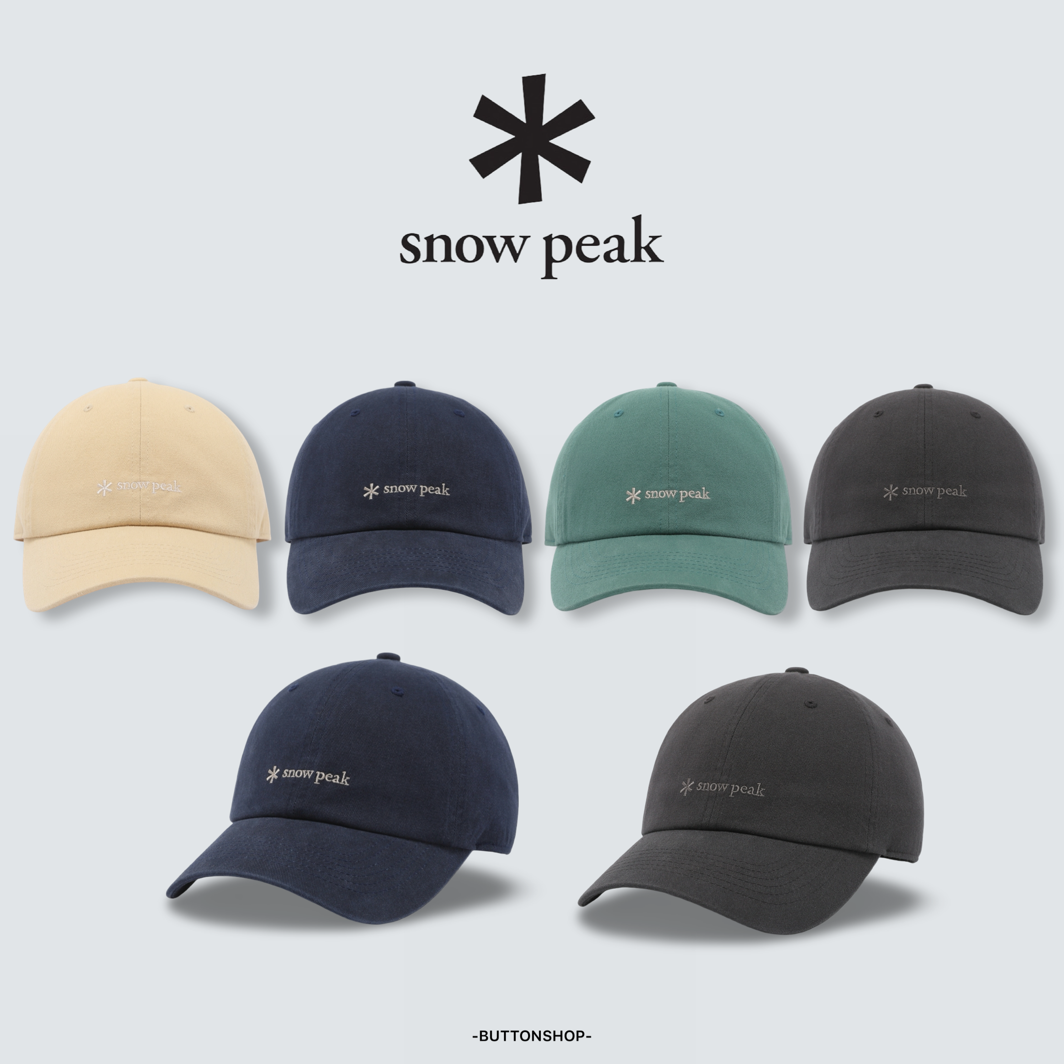【SnowPeak 雪峰春季新品限時開團🔥 2/6 晚上12:00準時收單～】snow peak Clend Ball Cap 26年新款 刺繡logo 棉質 老帽 棒球帽 S26ZUFBC30