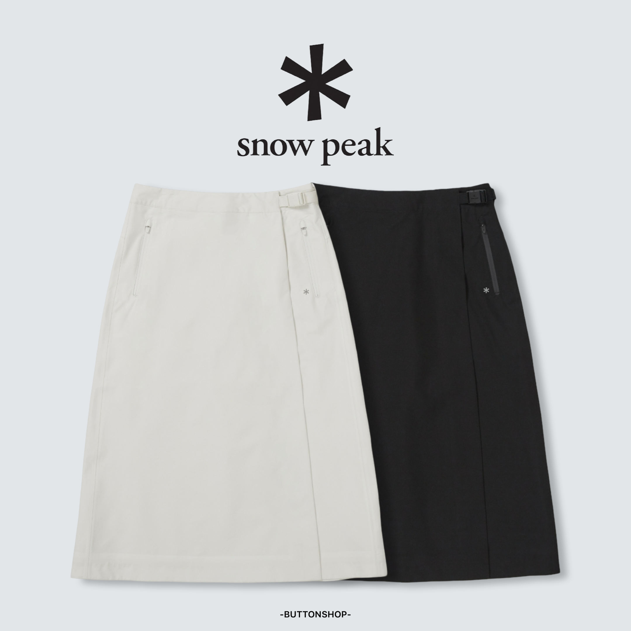 【SnowPeak 雪峰春季新品限時開團🔥 2/6 晚上12:00準時收單～】snow peak Dry Peak Light-Weight 3L Women Waterproof  Wrap Skirt 女款 Drypeak 輕量級 3L 防水 防曬 長裙 S26ZWPSK07