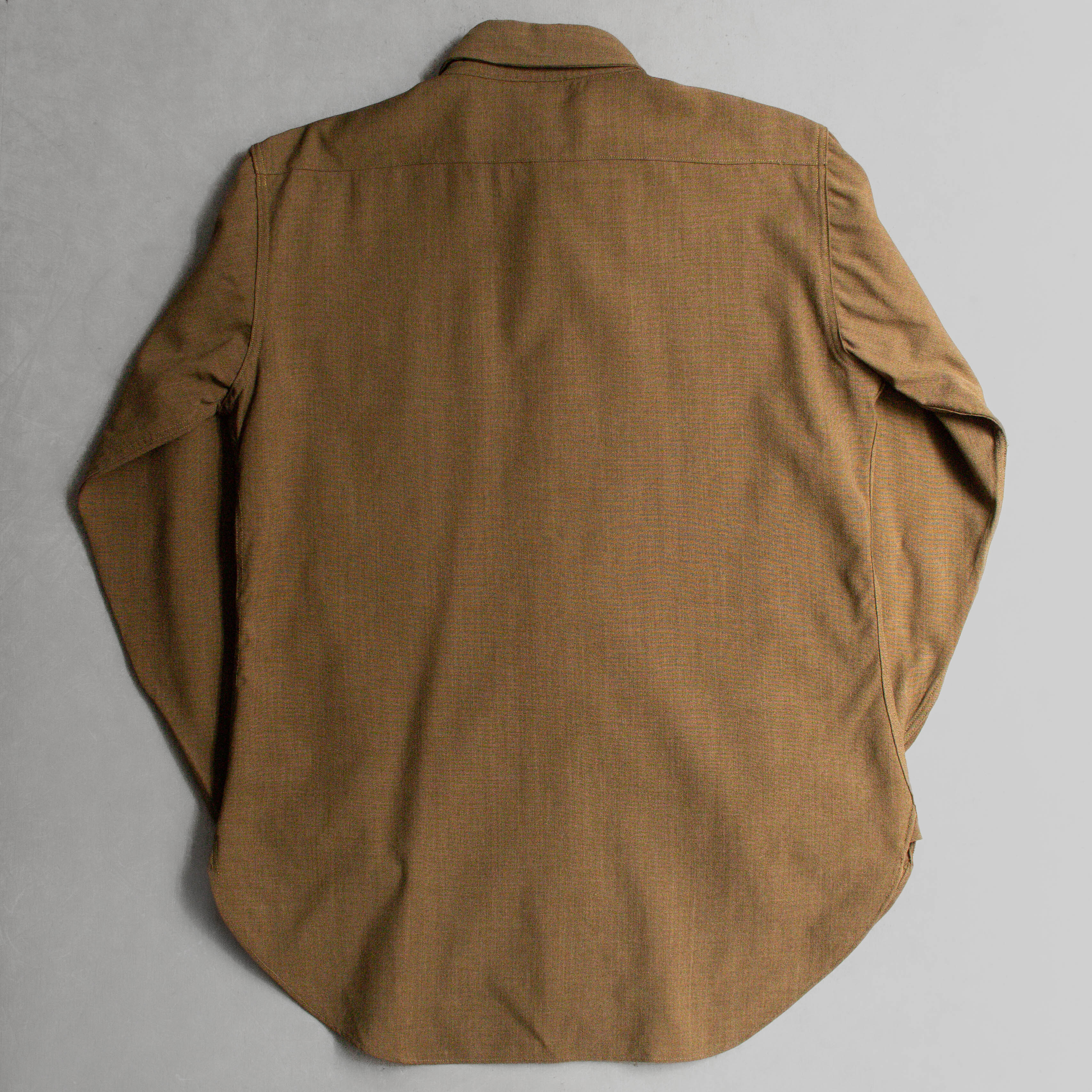 US ARMY WOOL CHINSTRAP SHIRT 美軍 羊毛 棕色 制服 長袖 軍襯衫