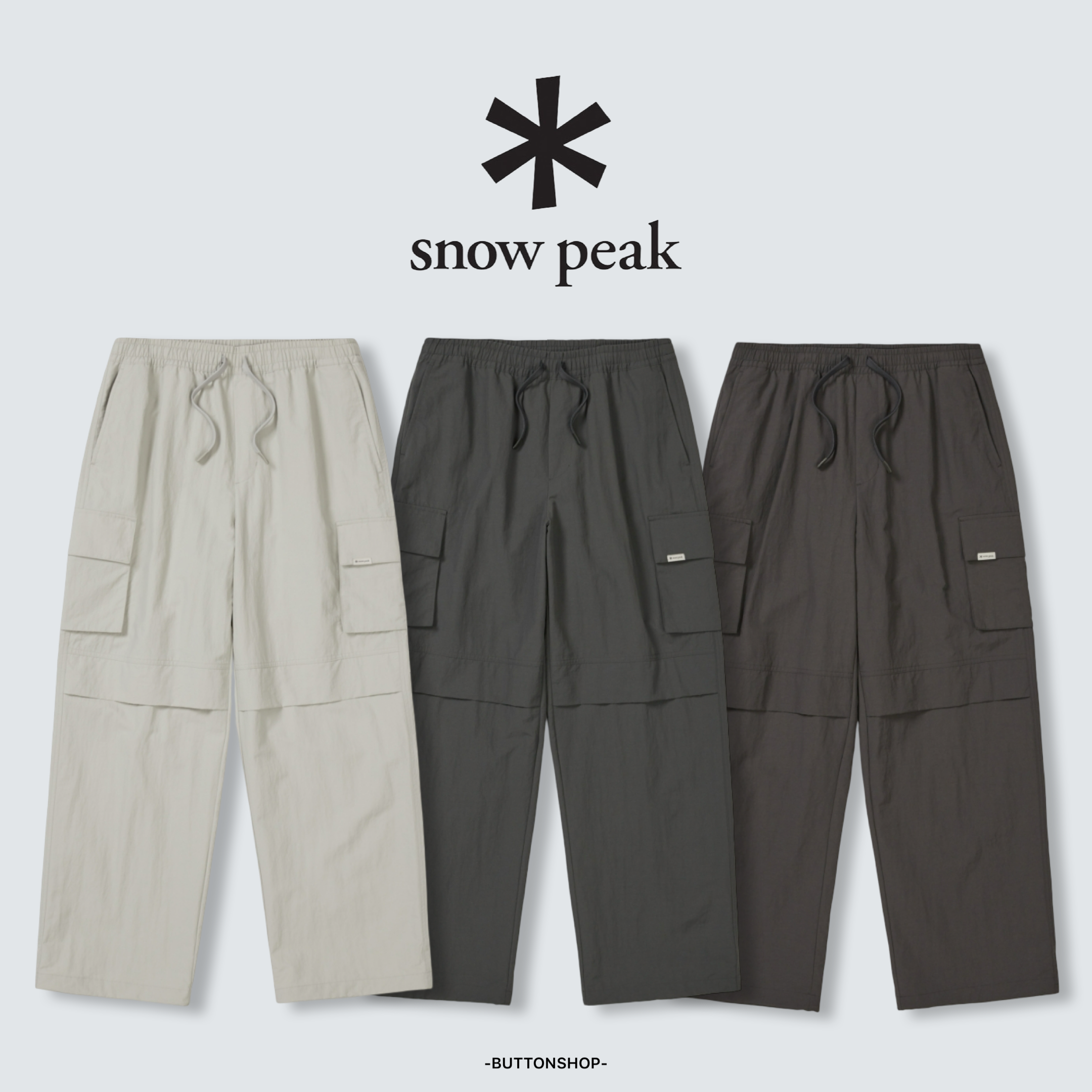 【SnowPeak 雪峰春季新品限時開團🔥 2/6 晚上12:00準時收單～】snow peak Cample Wide Pants Cample 防曬 露營寬褲 長褲 S26ZUCPT10