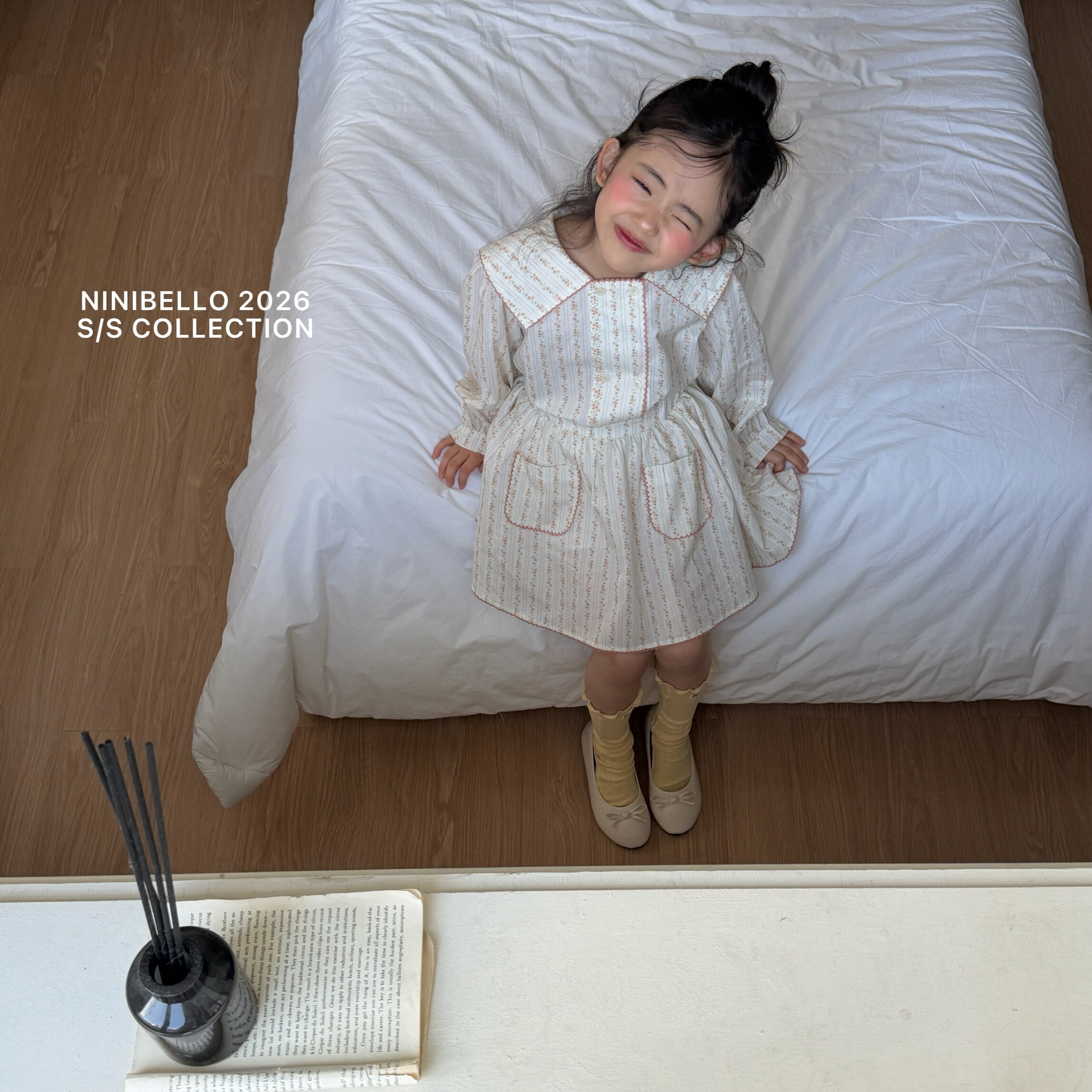 90-130 口袋花紋裙褲 2色