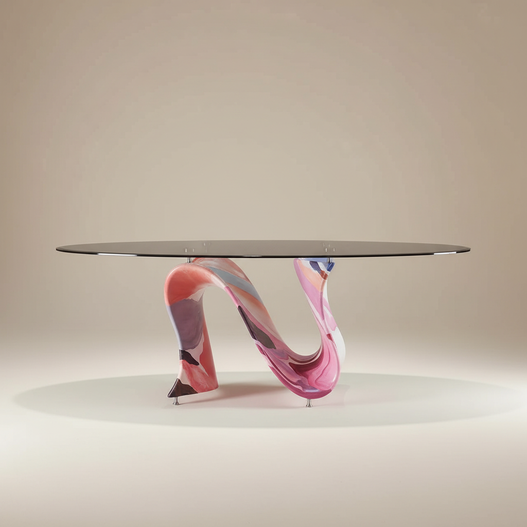 艾莉雅 | Elia 彩繪玻璃餐桌