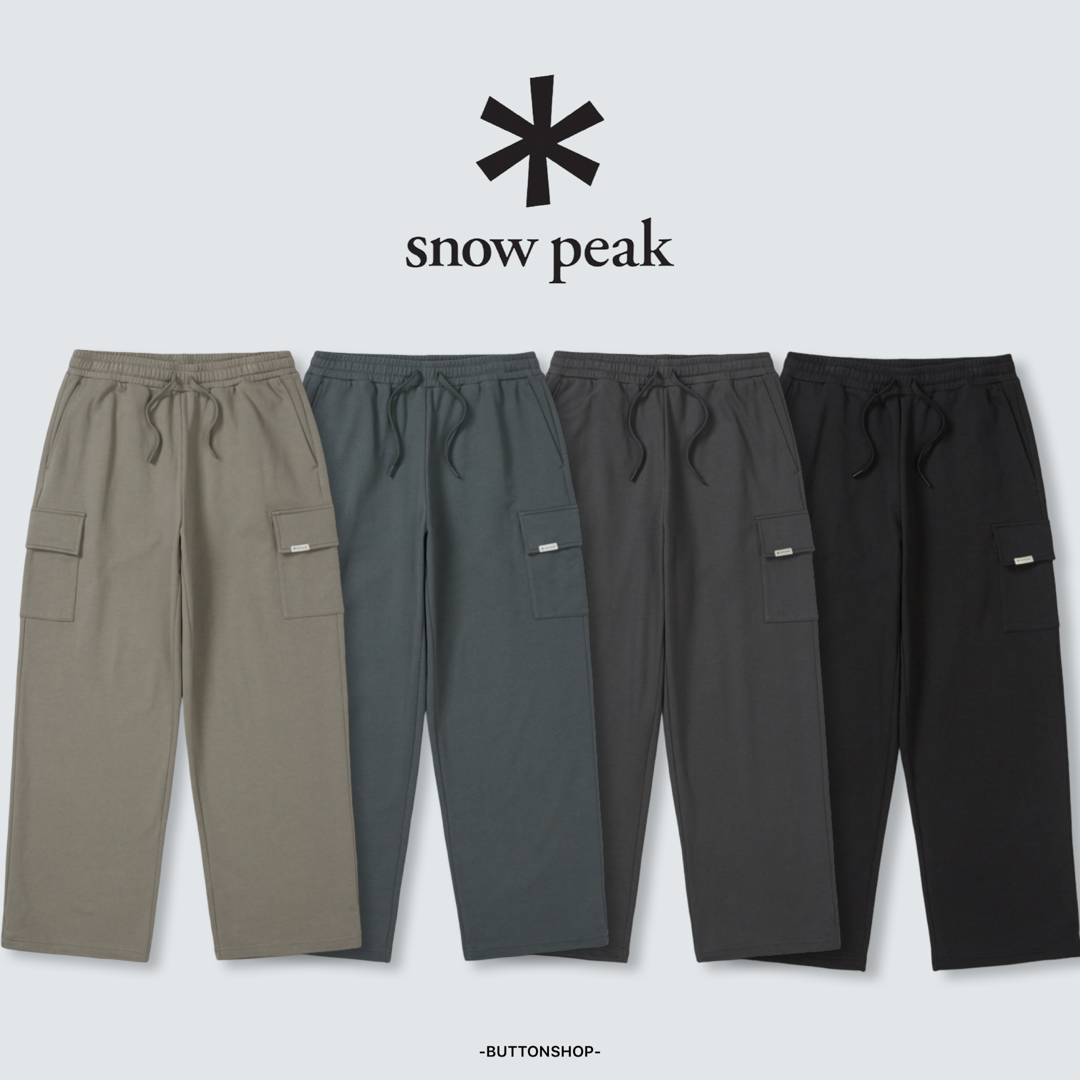 【SnowPeak 雪峰春季新品限時開團🔥 2/6 晚上12:00準時收單～】snow peak Land String Cargo Pants Land String 工裝褲 S26SMFFP50