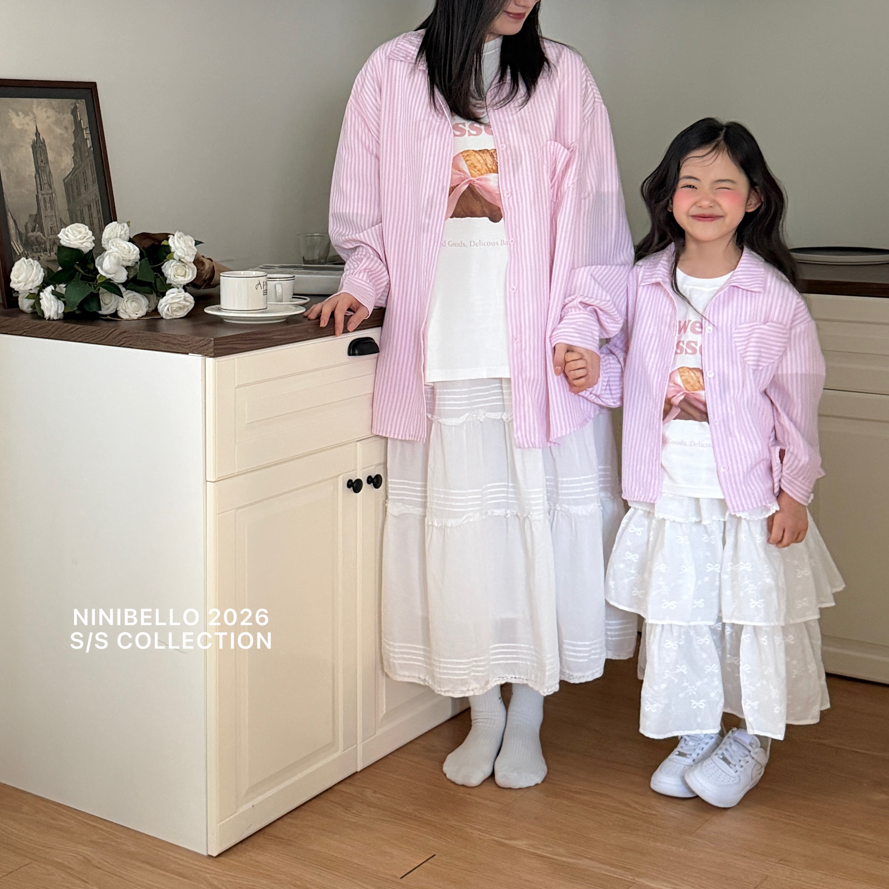 90-130 蝴蝶結壓紋蛋糕裙