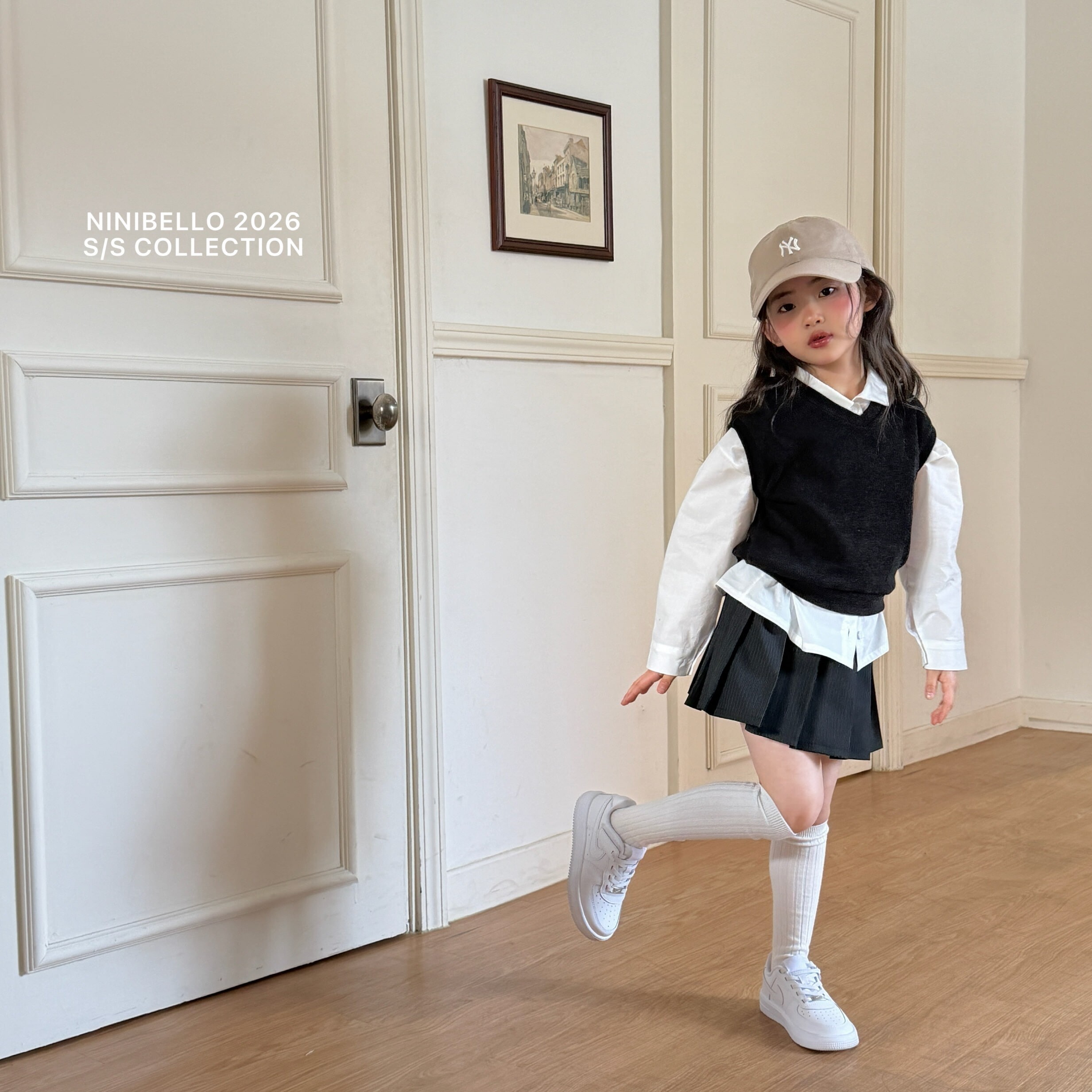 90-130 學院百褶裙褲 2色