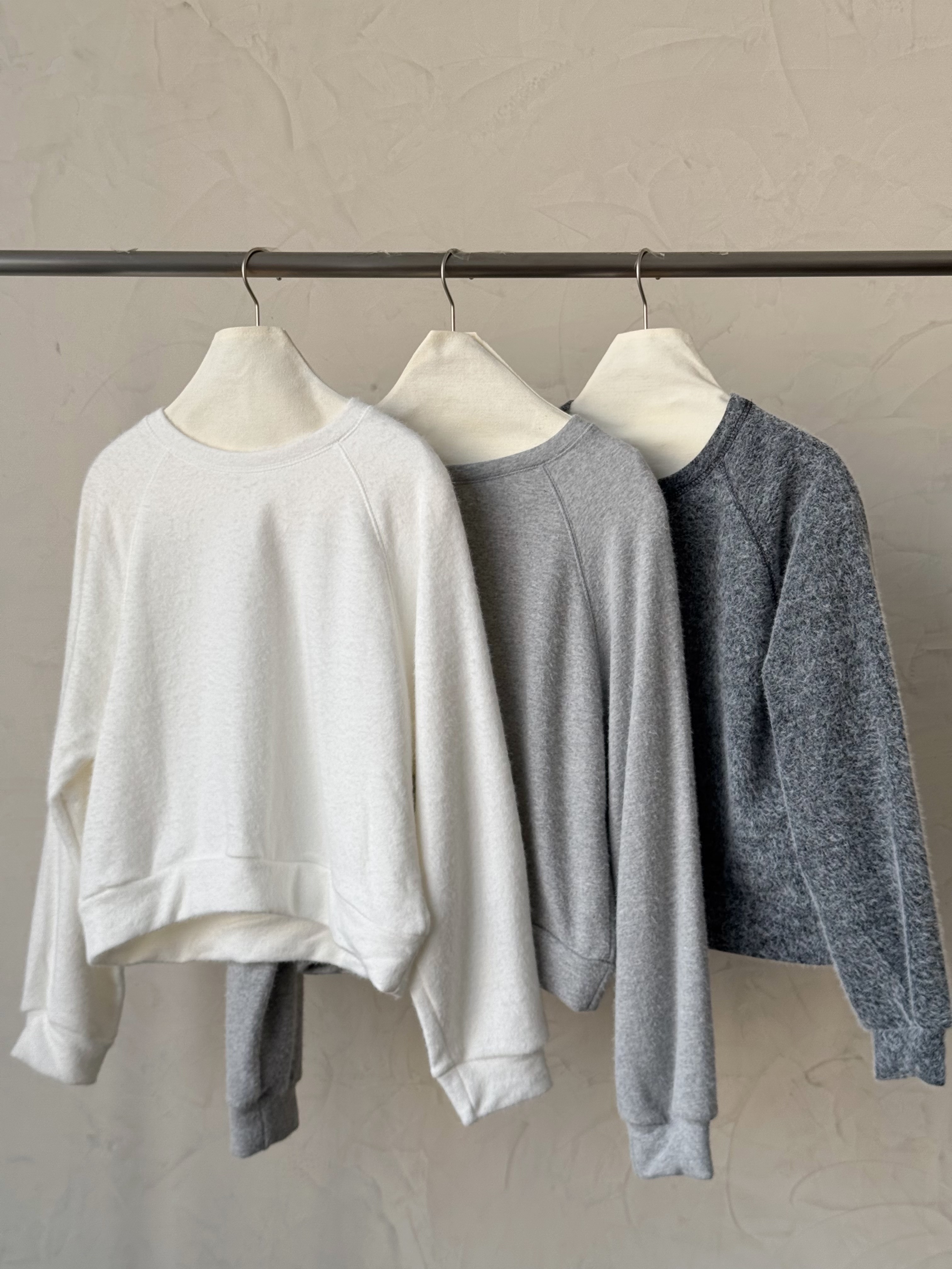 KR476 柔軟毛巾料圓領上衣-3色