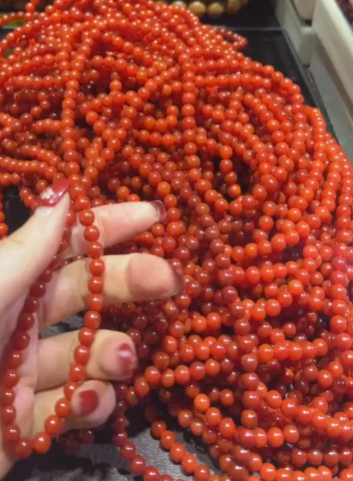 260131 - C51 6mm+保山南紅瑪瑙3圈頸鏈