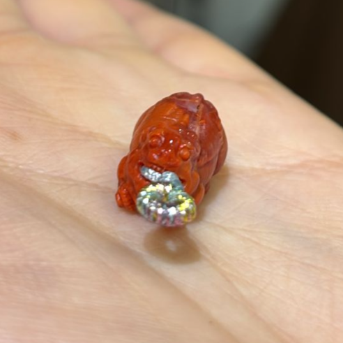 260131 - C52 保山南紅瑪瑙貔貅吊咀 送 金色針鏈頸鏈