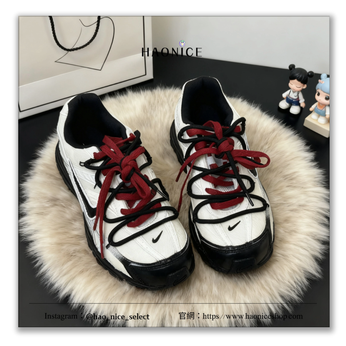 【HAO NICE】惡作劇訂製款🔥Nike Initiator 解構風 黑白熊貓 復古 機能慢跑鞋 運動鞋