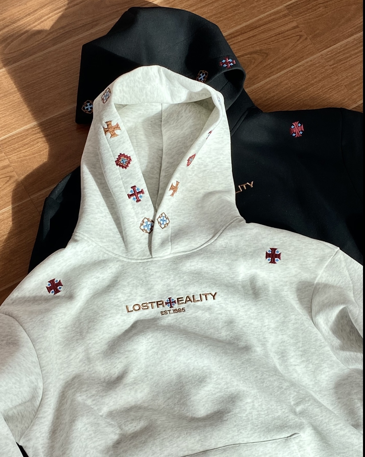 預購2/12抵台 Nature 民族風 厚磅 落肩 內刷毛 帽Tee