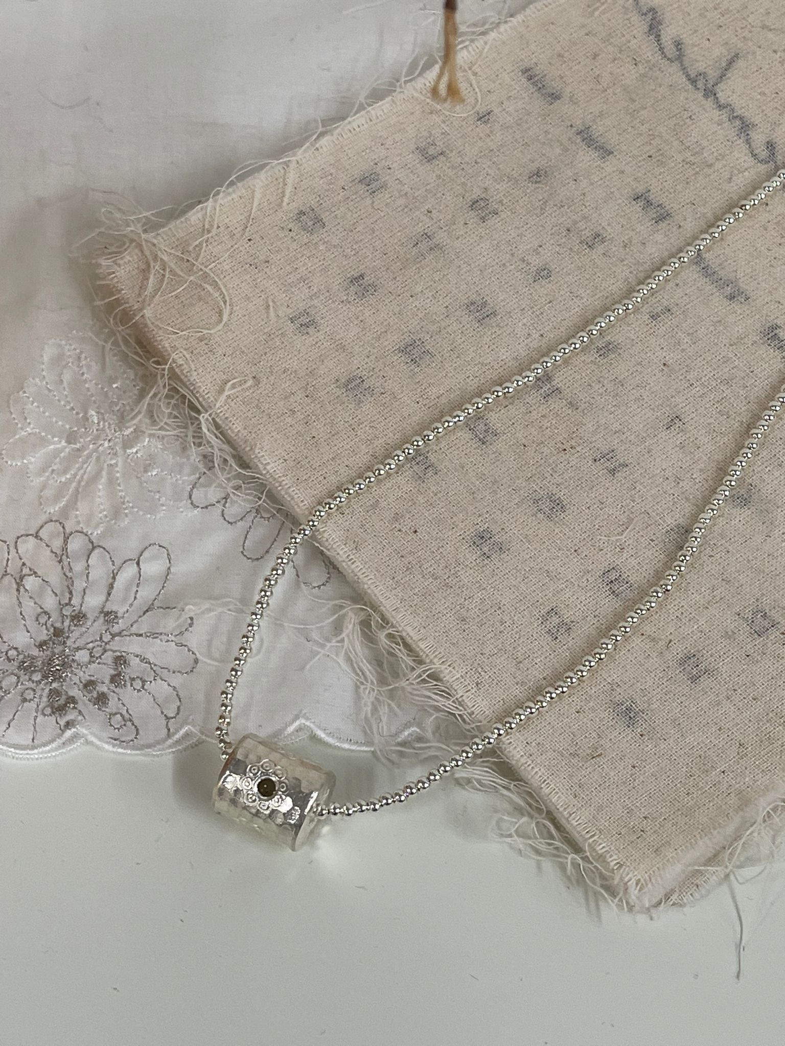 Sl13092/925泰國小圓筒頸鏈