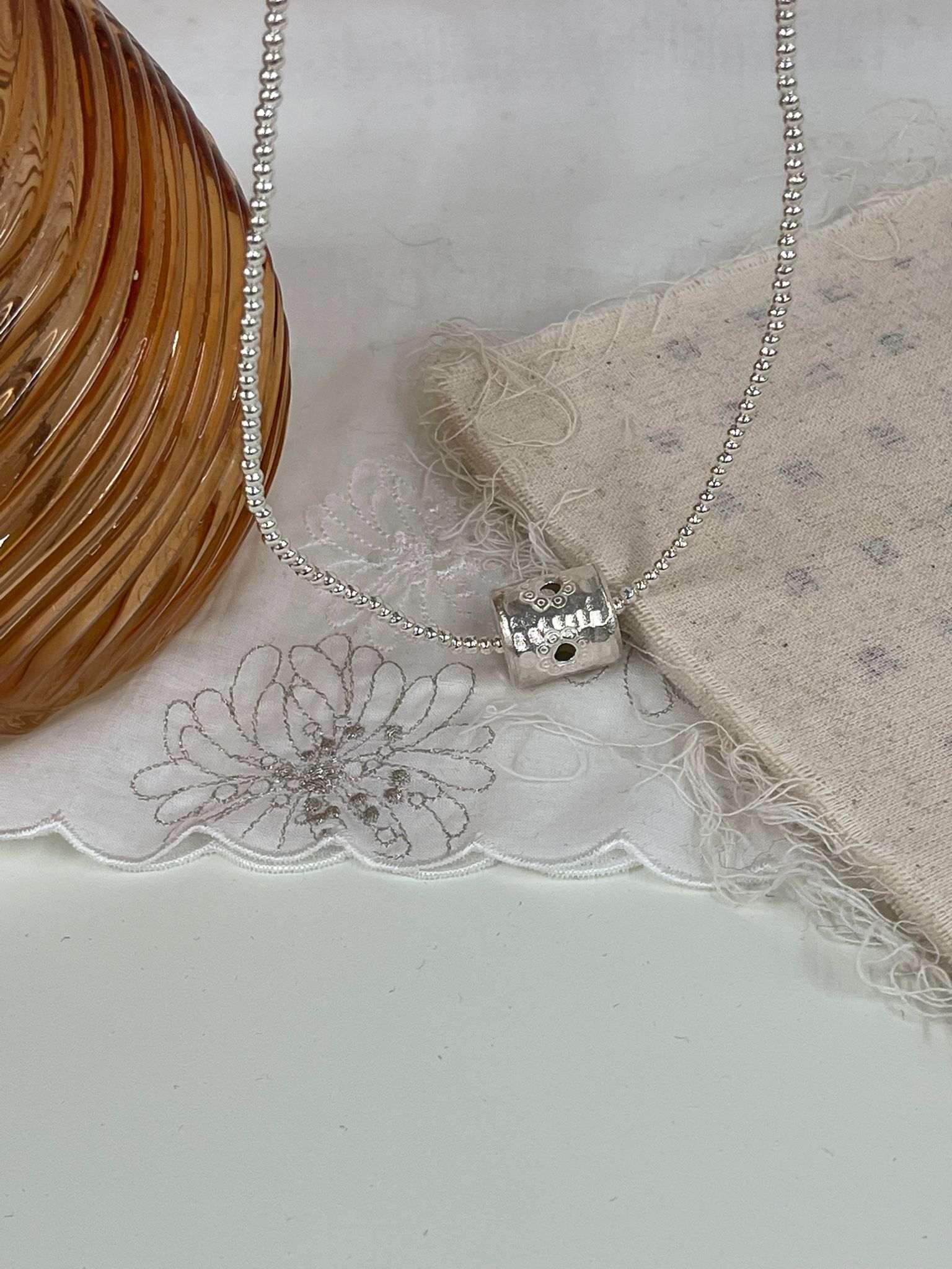 Sl13092/925泰國小圓筒頸鏈