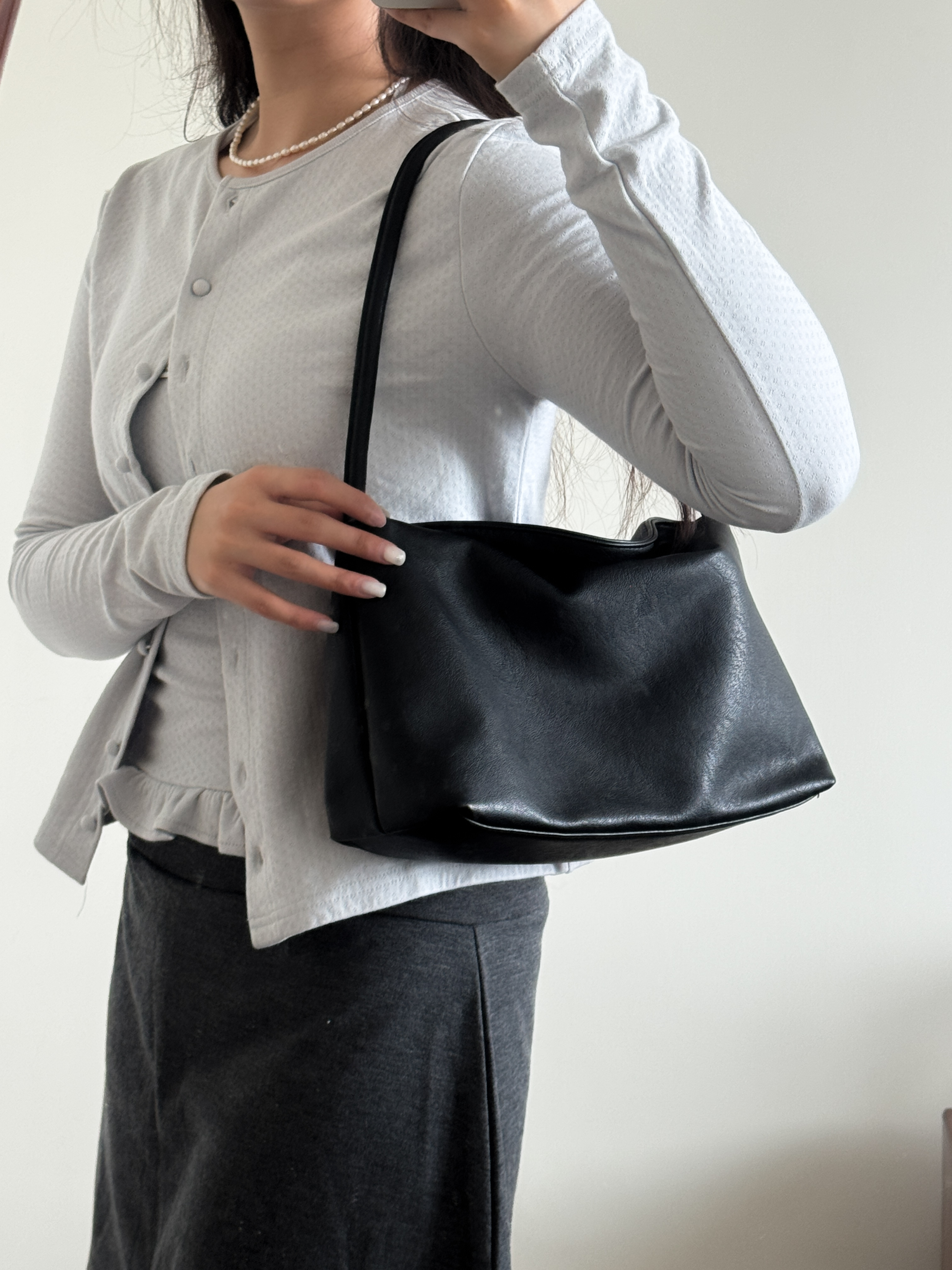 少女氣質感bb料外套