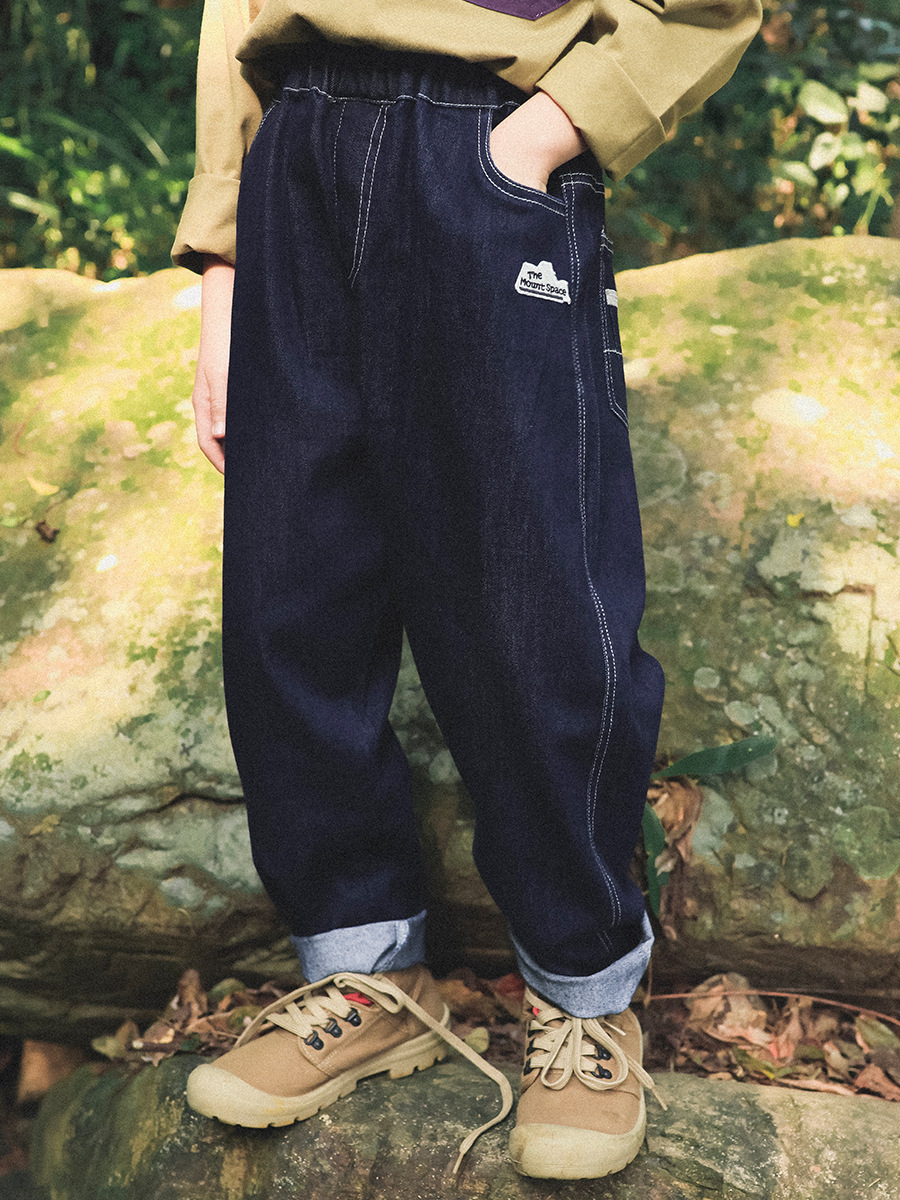 山系水洗復古牛仔褲(110-170)