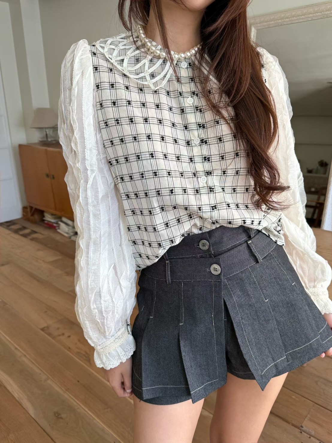 雙褲頭層次褲裙