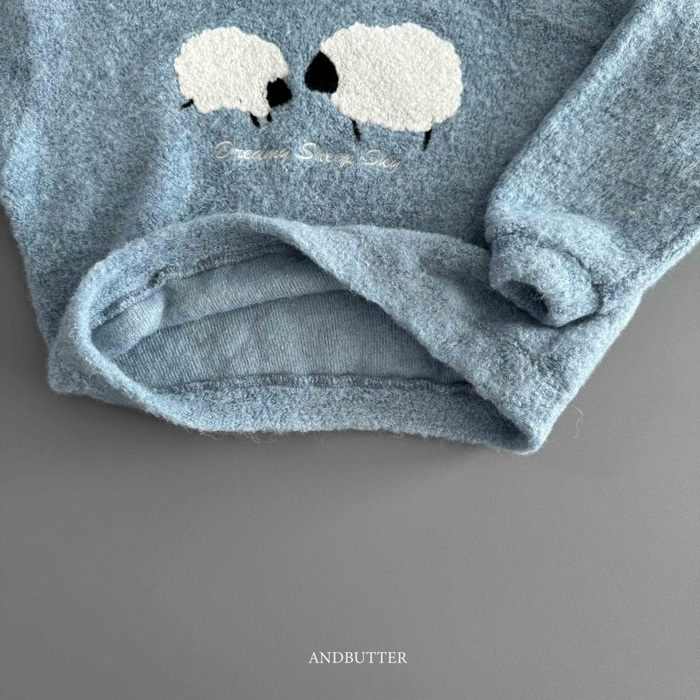 韓國 ANDBUTTER- 25冬 小羔羊軟毛上衣
