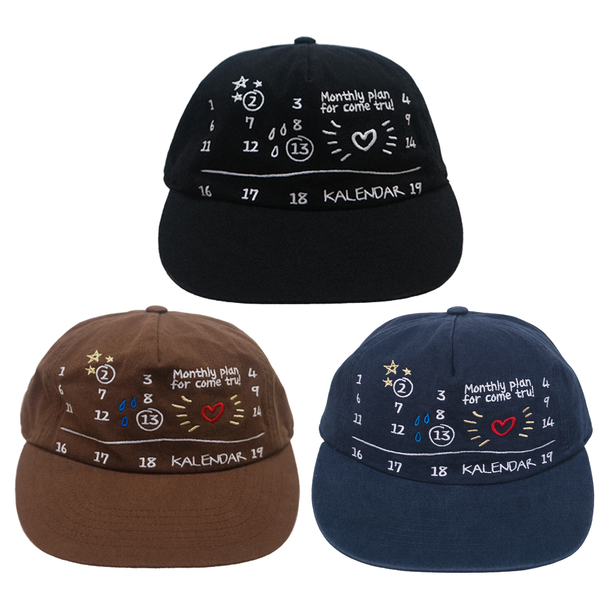 KALENDAR - Monthly Plan 5panel Cap - Navy