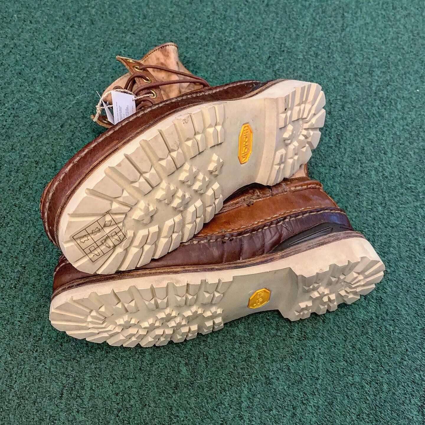 LAST PCS: VISVIM ICT GRIZZLY BOOTS *Horween Cow Leather - BROWN SIZE 8.5