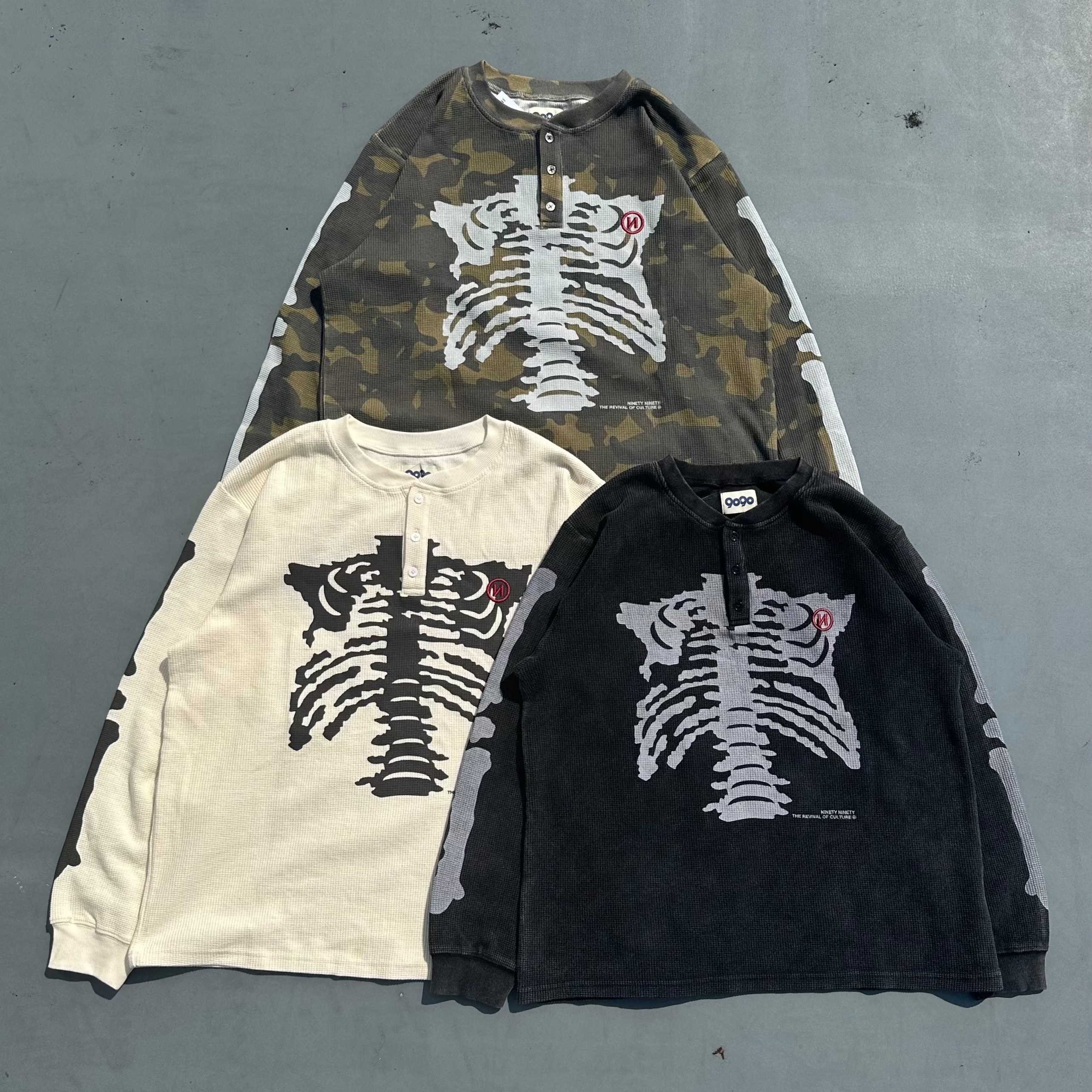 Bone Henry Neck Thermal L/S Tee