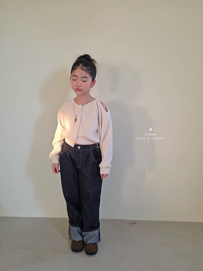 正韓春Ccomma 經典時尚反折牛仔褲