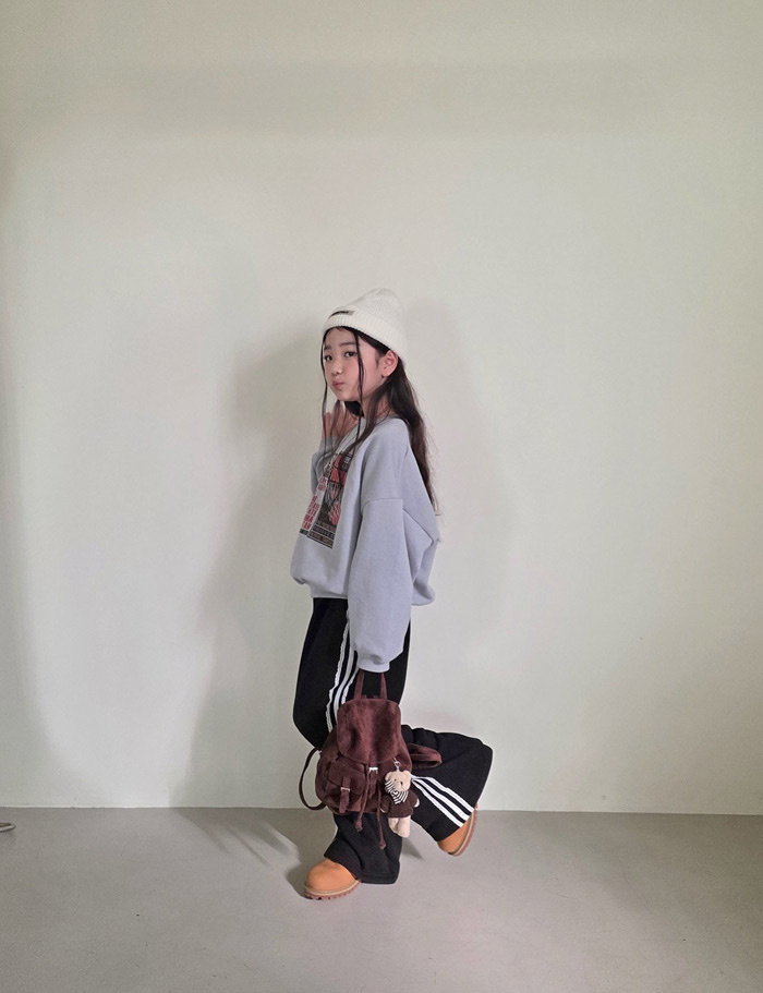 正韓春Ccomma 兩色經典側條紋線條運動長褲