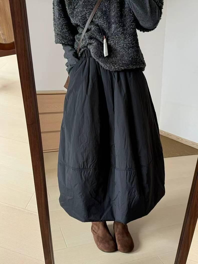 H844 寬鬆輕薄A字裙