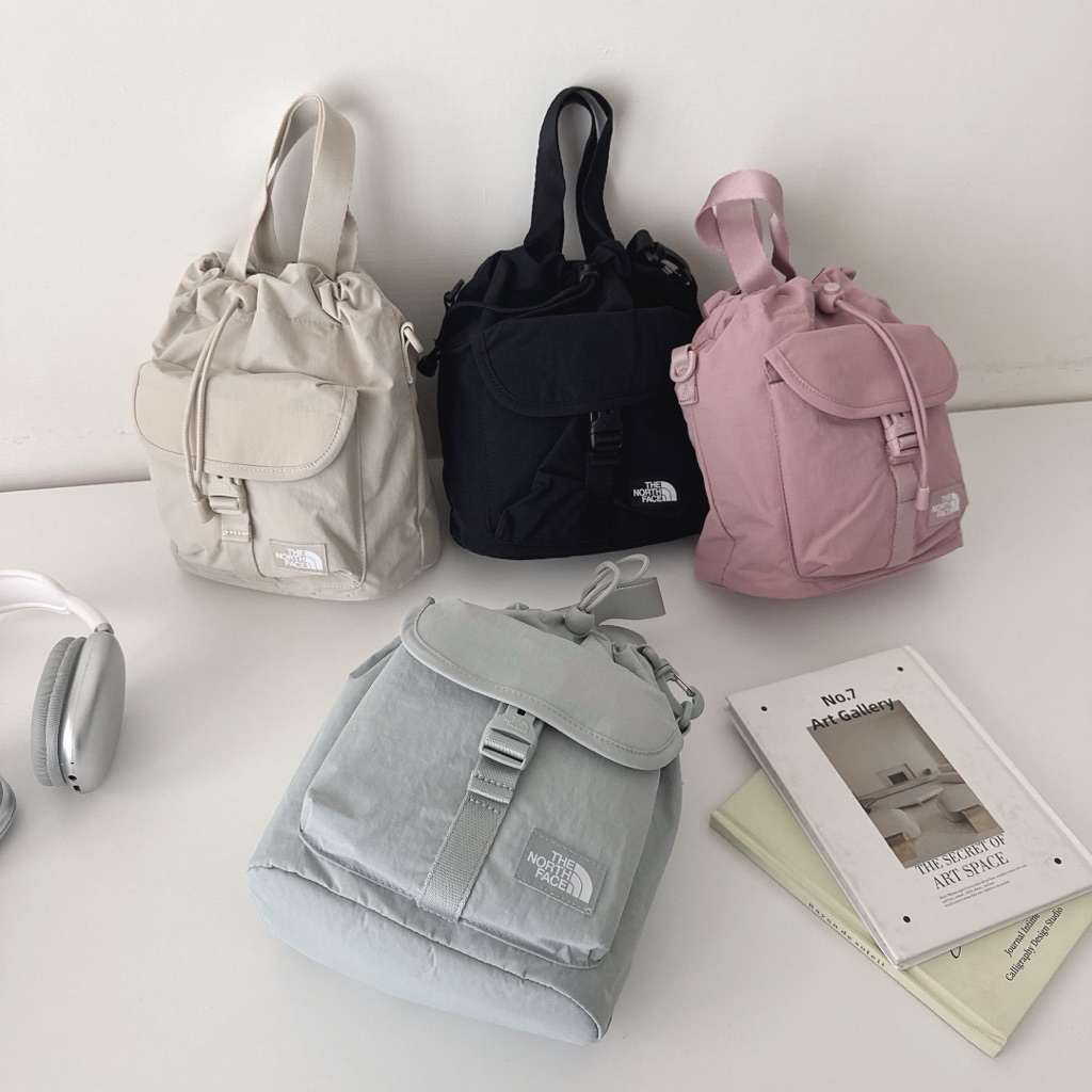 （現貨）THE NORTH FACE 北臉 側邊小logo水桶包側背包 NN2PR97