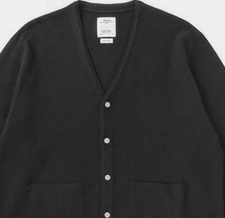 ON SALE: VISVIM 2026 S/S SELMER CARDIGAN (WOOL) - BLACK SIZE 2 PRE ORDER ITEM (預訂中)