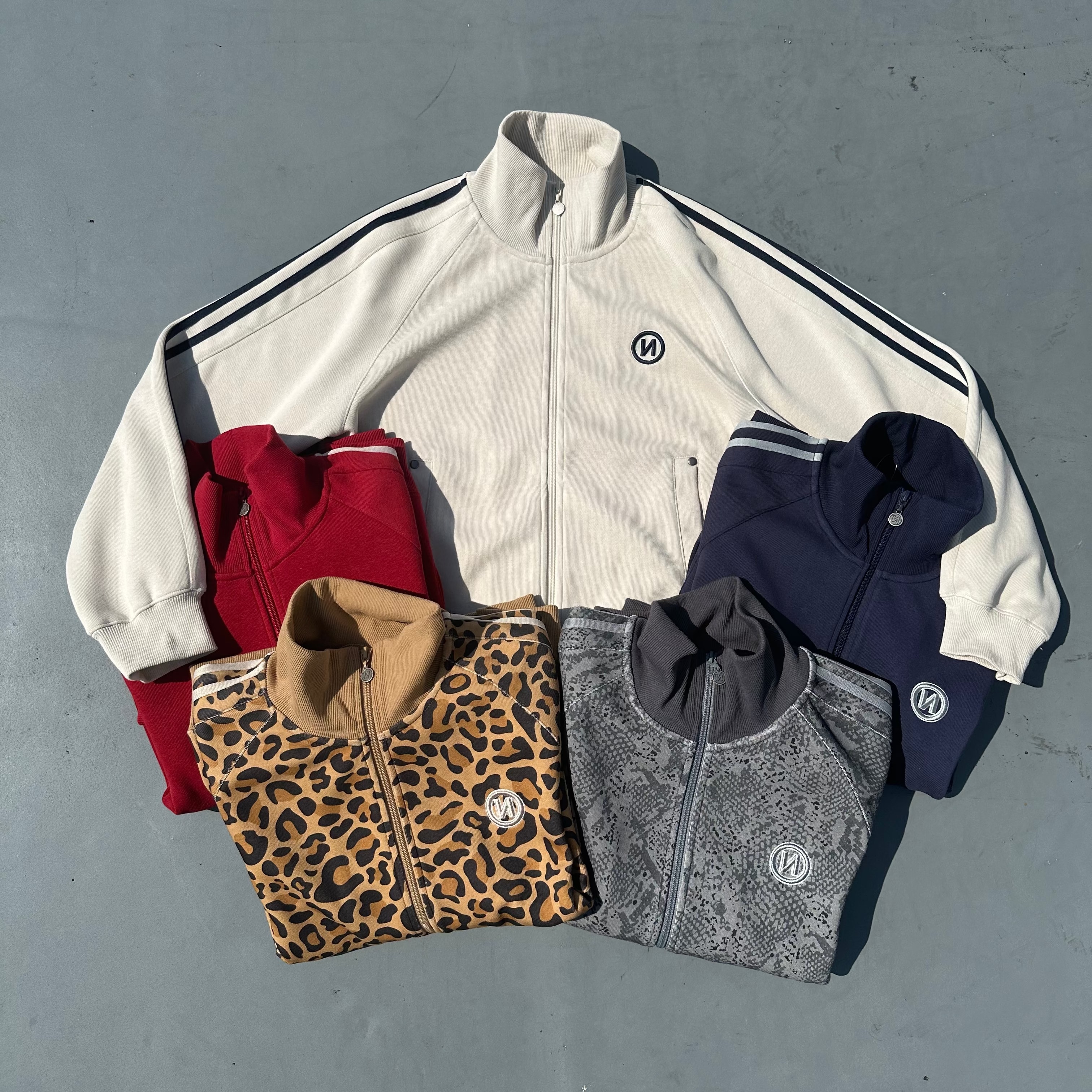 N Logo Cotton Track Jacket