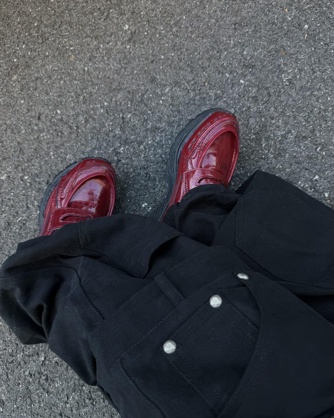 <國外限定> New Balance U1906 Loafers 鱷魚紋 櫻桃紅