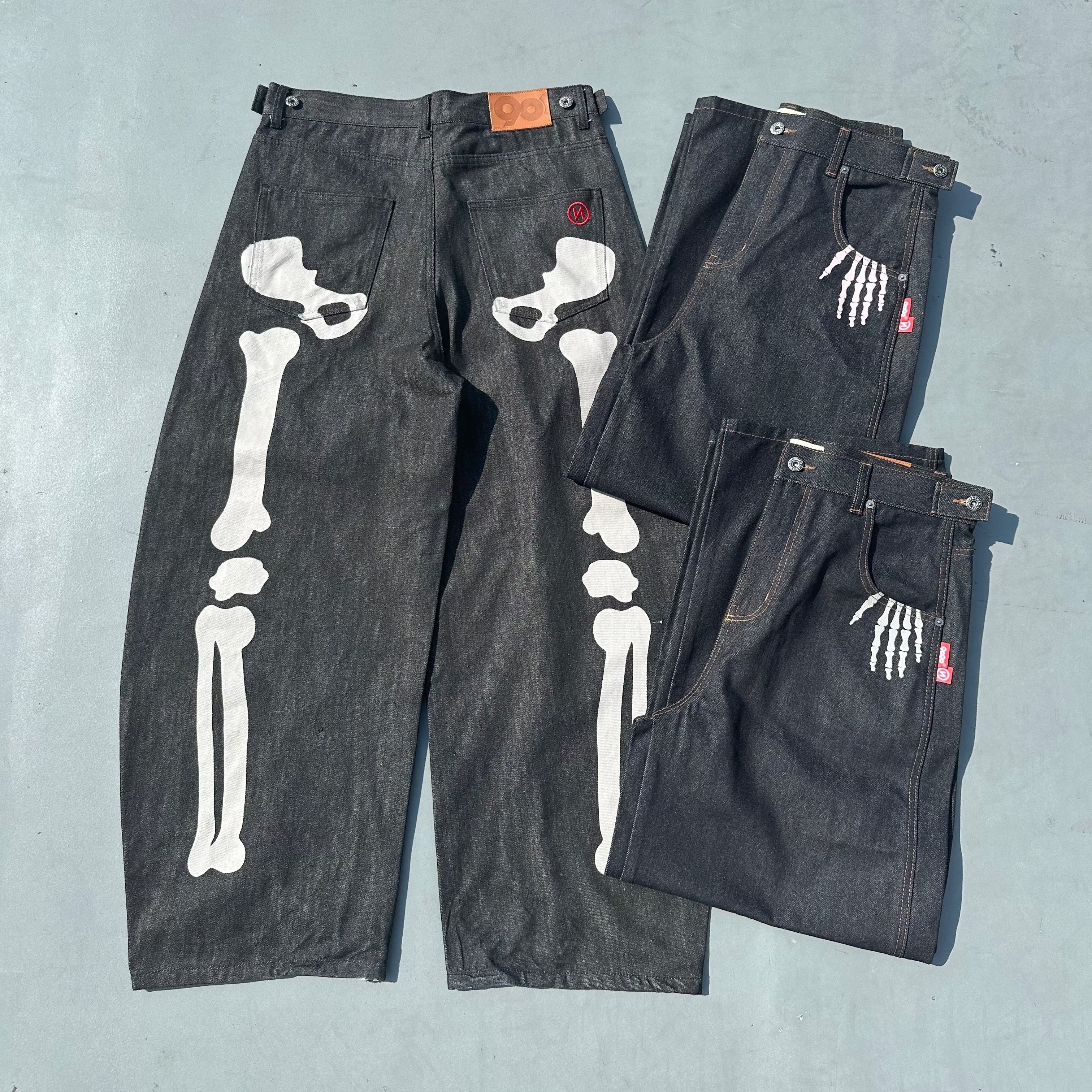 Bone Hand Rigid Denim Pants