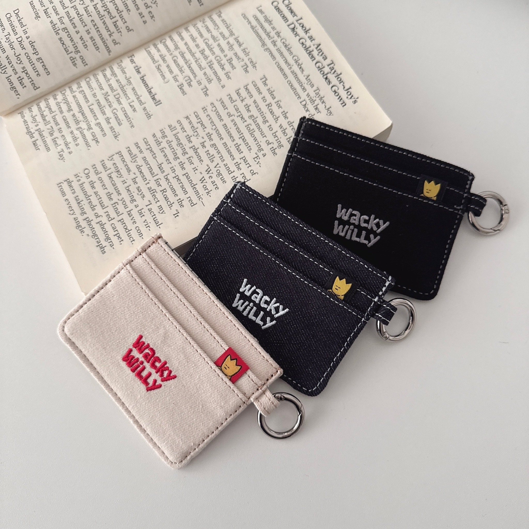 （現貨）Wacky willy 刺繡logo 貼布 卡片夾 WA2503BG01