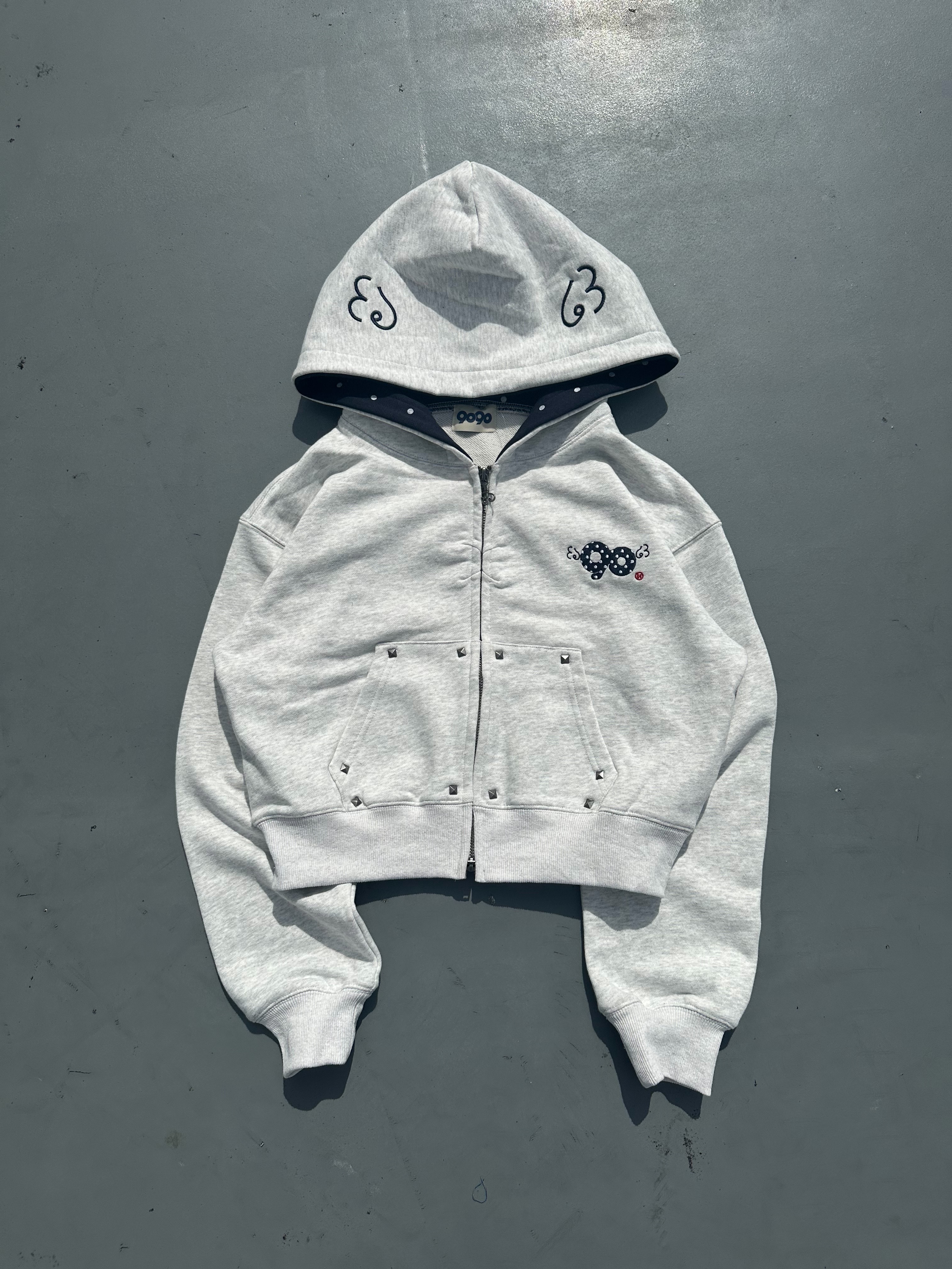 90 Logo Dot Zip Hoodie