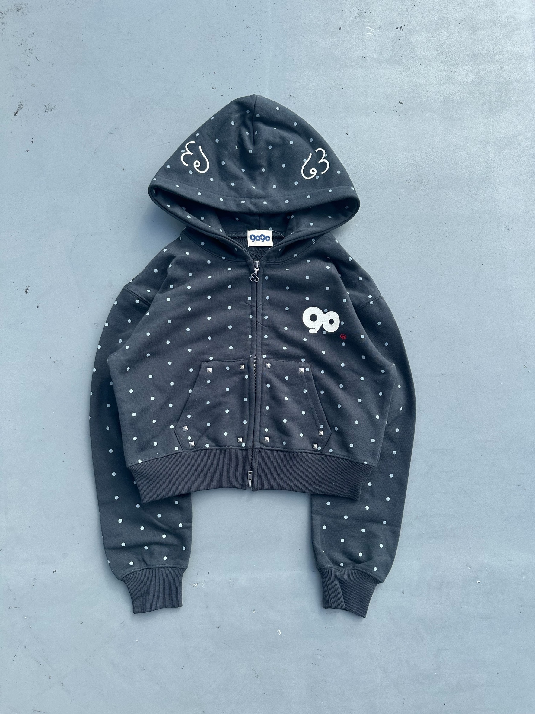 Angel Dot Zip Hoodie